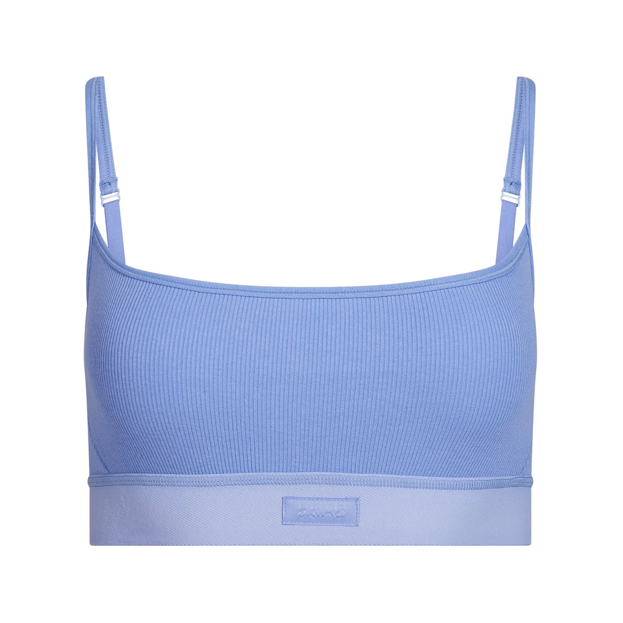 SKIMS COTTON RIB SCOOP BRALETTE | BLUE VIOLET - SÜTYEN - My Suti