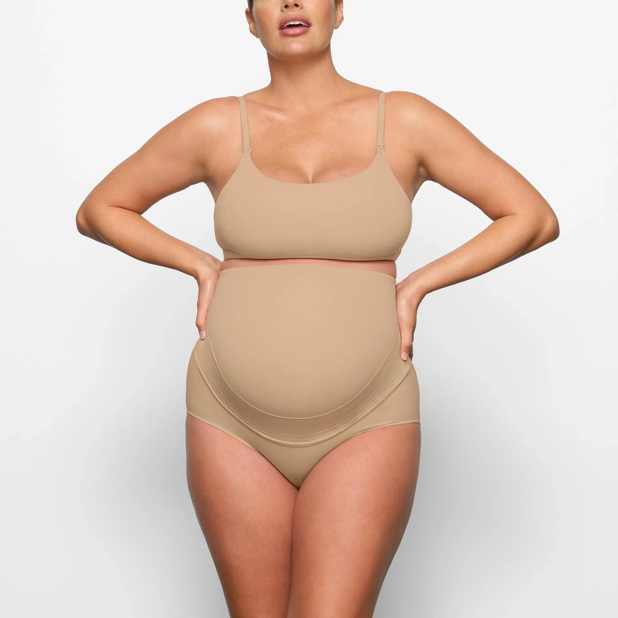 SKIMS FITS EVERYBODY MATERNITY PUMPING SCOOP BRALETTE | CLAY - SÜTYEN - My Suti