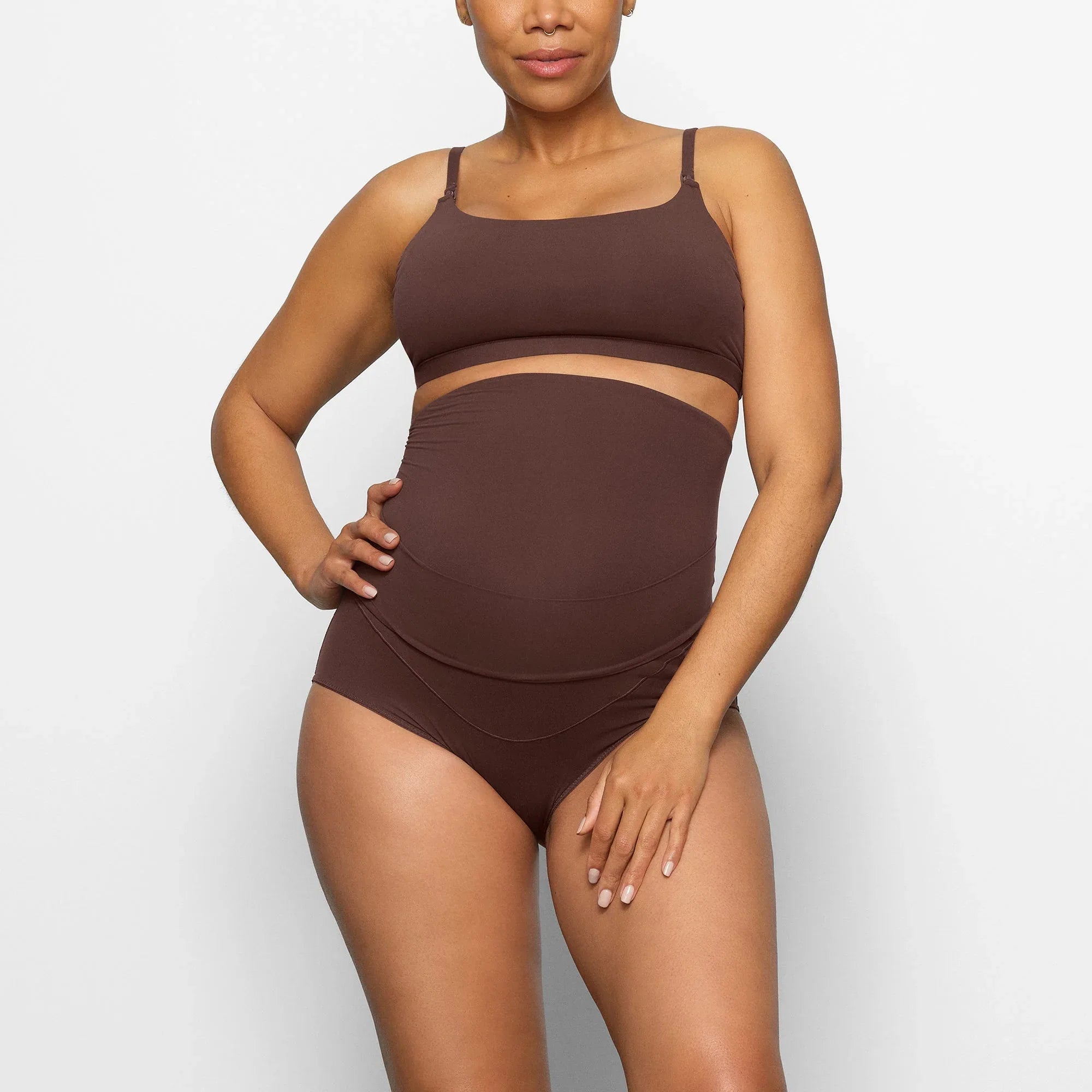 SKIMS FITS EVERYBODY MATERNITY PUMPING SCOOP BRALETTE | COCOA - SÜTYEN - My Suti