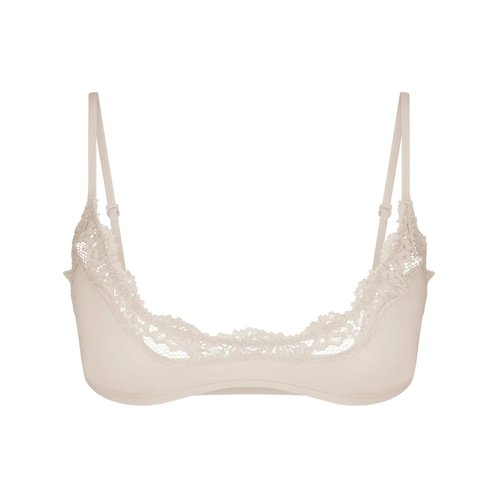 SKIMS FITS EVERYBODY LACE SCOOP BRALETTE | STONE - SÜTYEN - My Suti