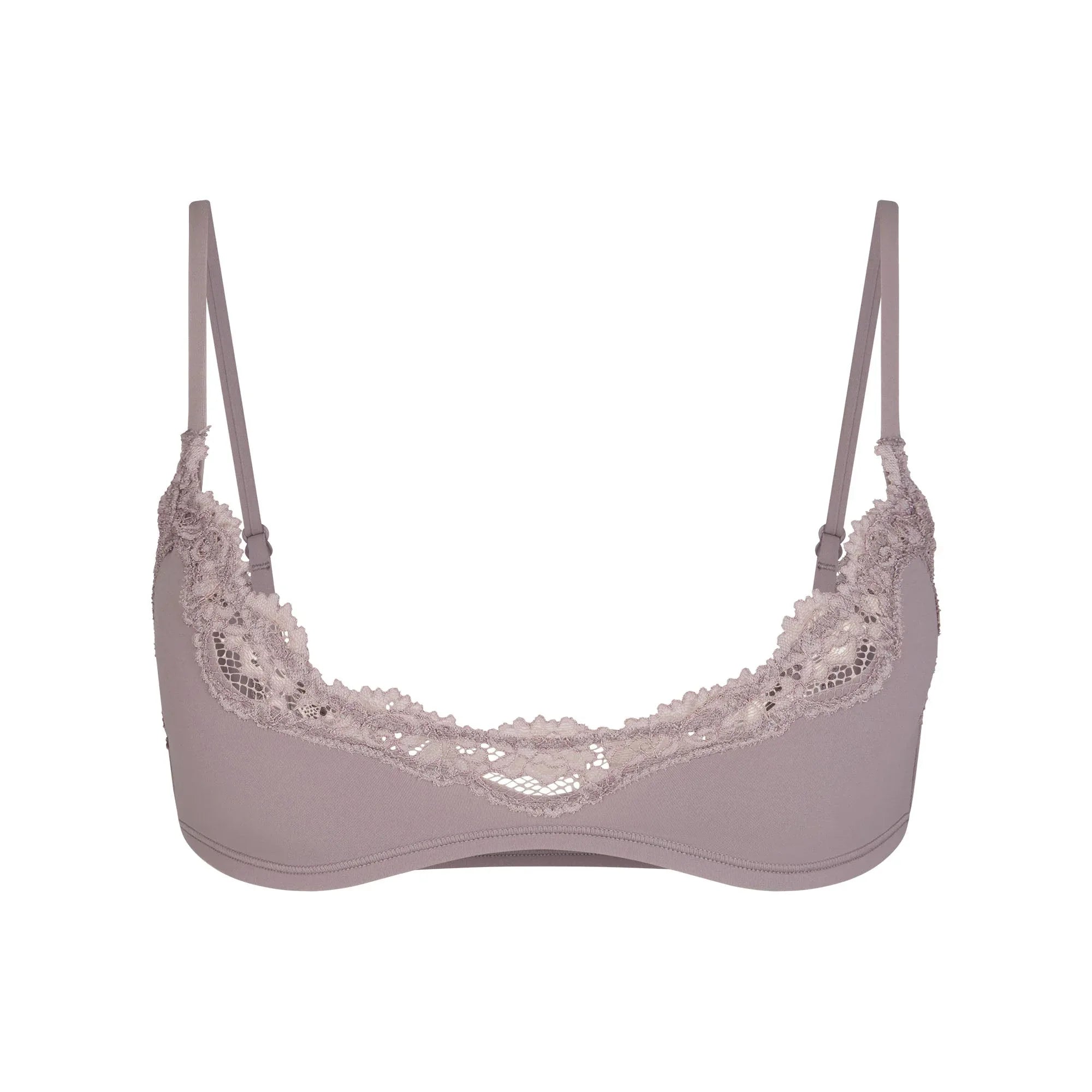 SKIMS FITS EVERYBODY LACE SCOOP BRALETTE | ZINC - SÜTYEN - My Suti