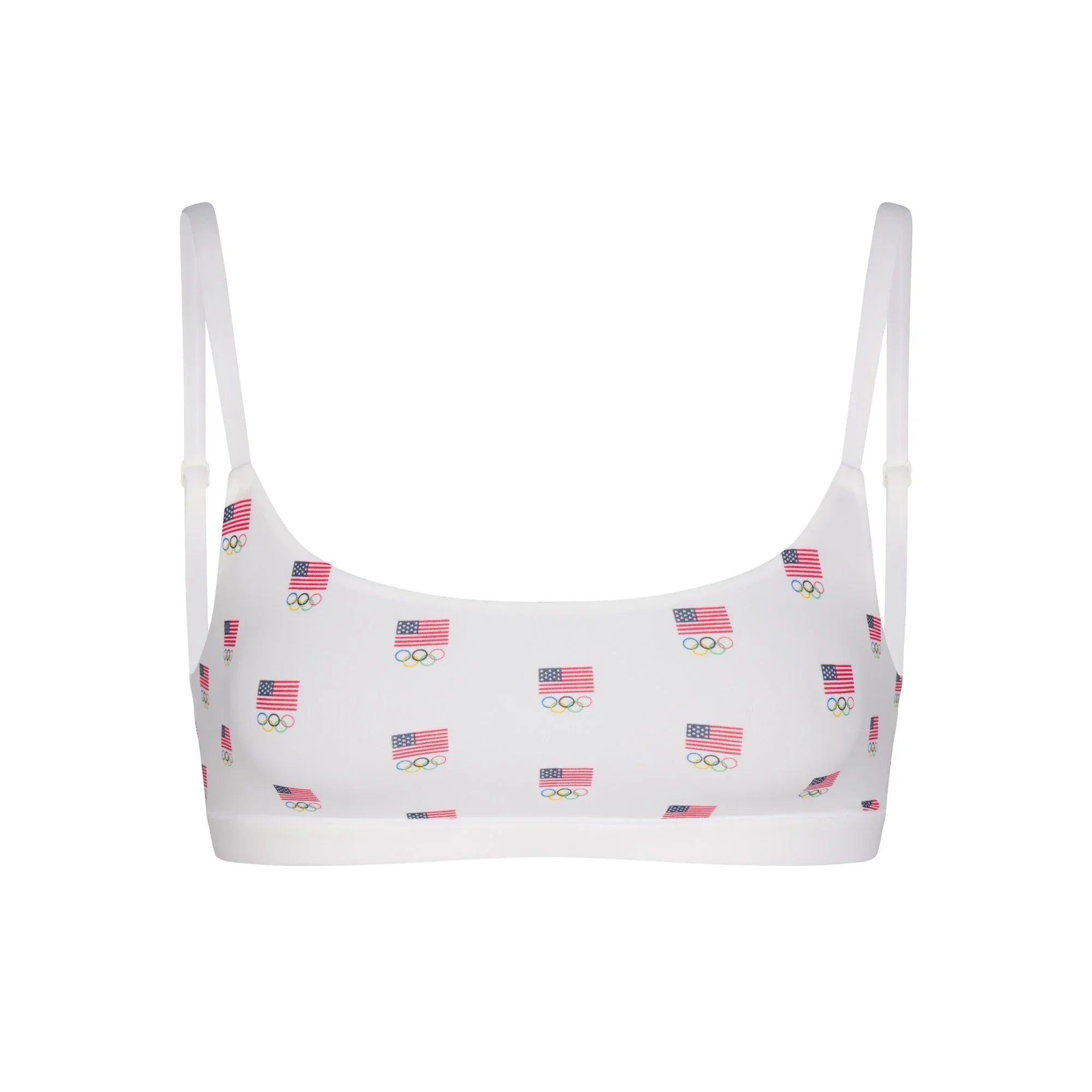 SKIMS FOR TEAM USA FITS EVERYBODY OLYMPIC SCOOP BRALETTE | WHITE - SÜTYEN - My Suti