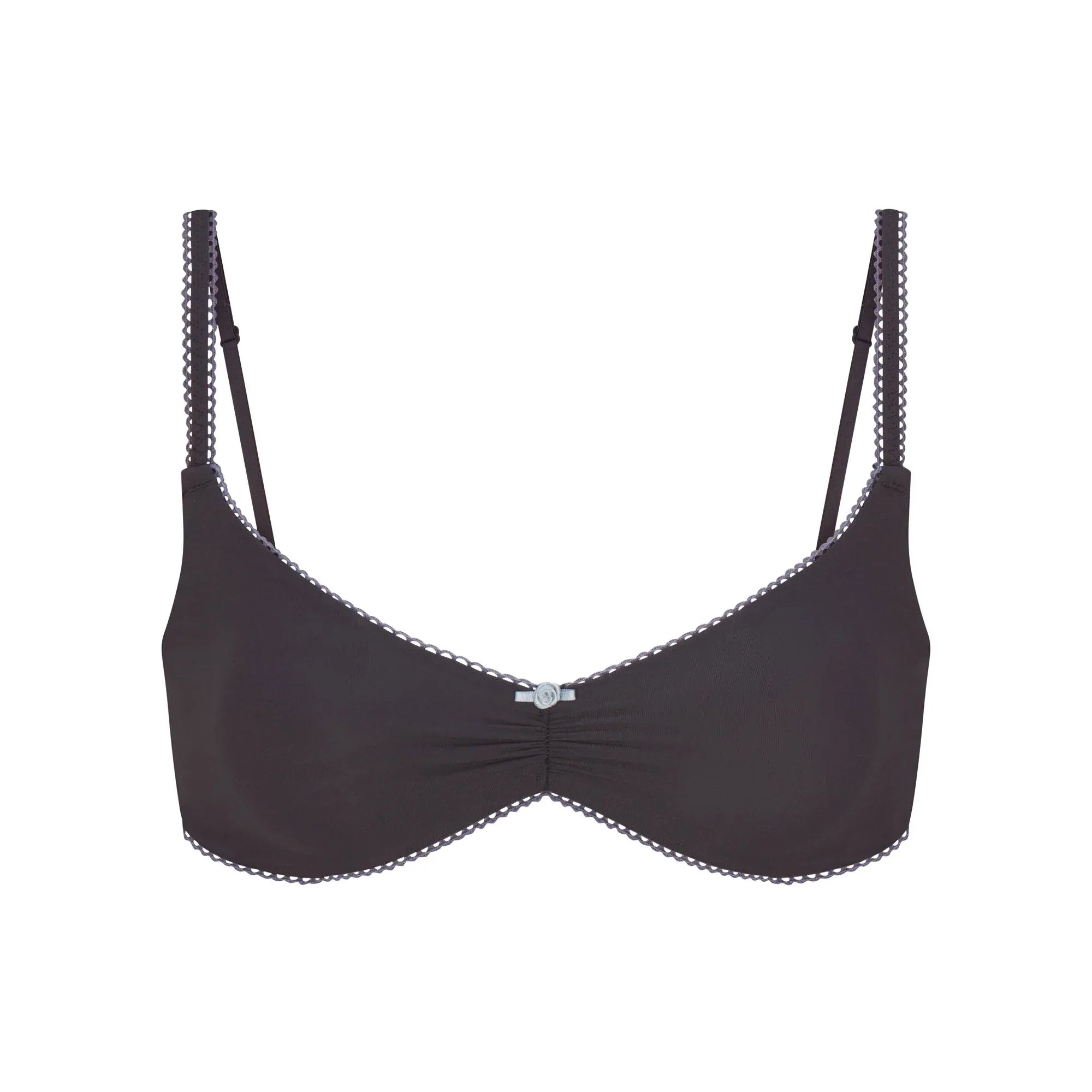 SKIMS FITS EVERYBODY PICOT SKIMPY SCOOP BRALETTE | ASH CONTRAST - SÜTYEN - My Suti