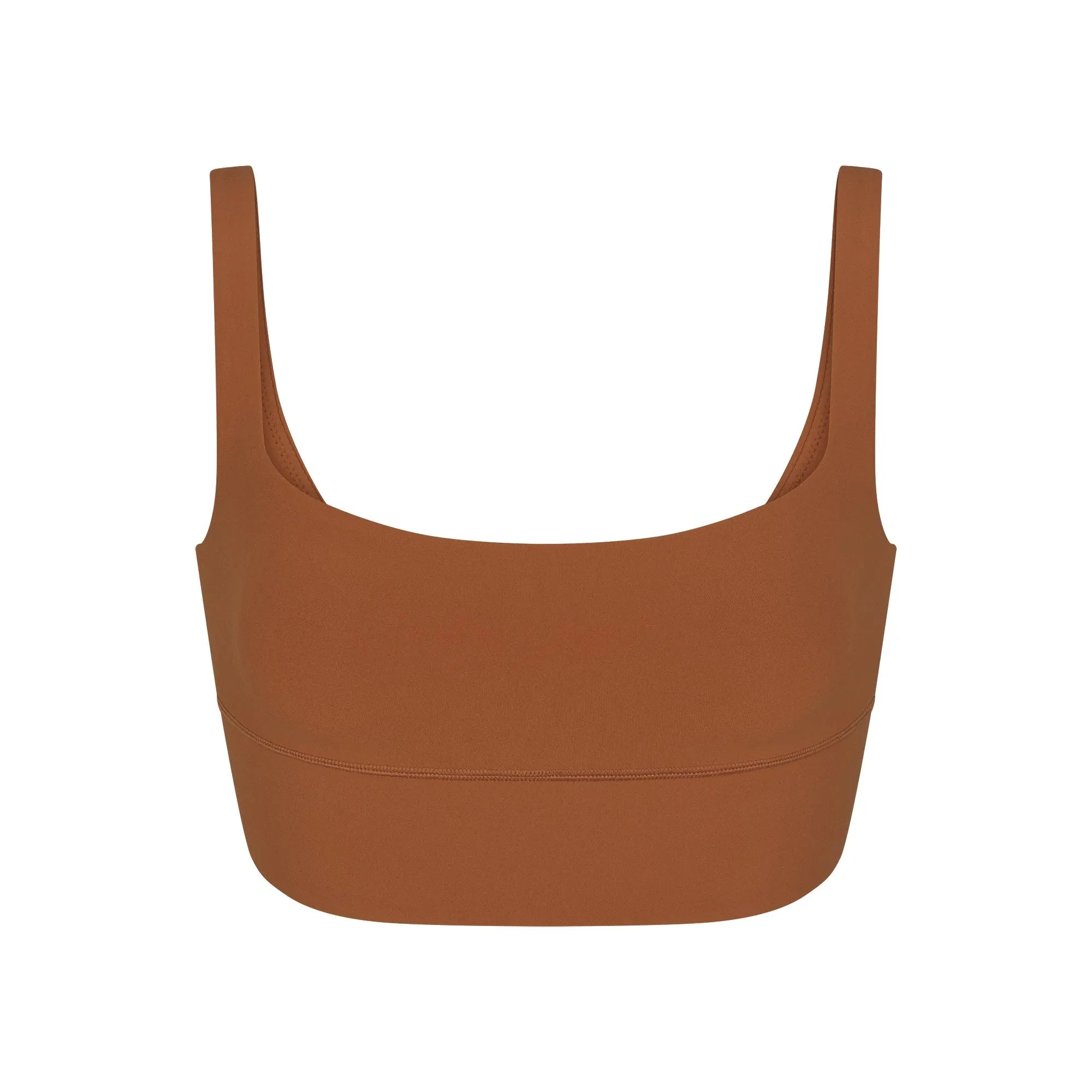 SKIMS FITS EVERYBODY SQUARE NECK LONGLINE BRALETTE | BRONZE - SÜTYEN - My Suti