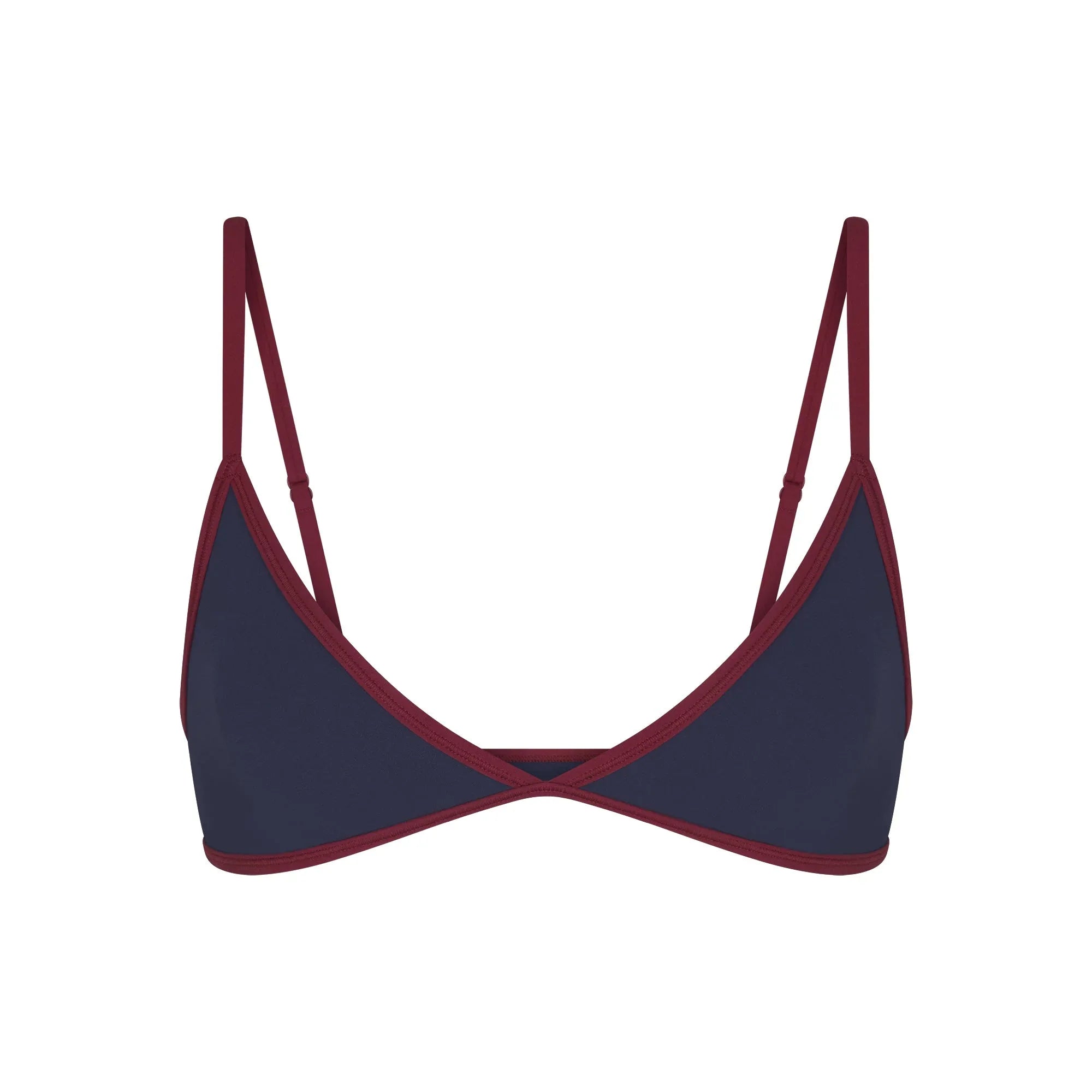 SKIMS FITS EVERYBODY CONTRAST TRIM TRIANGLE BRALETTE | NAVY - SÜTYEN - My Suti