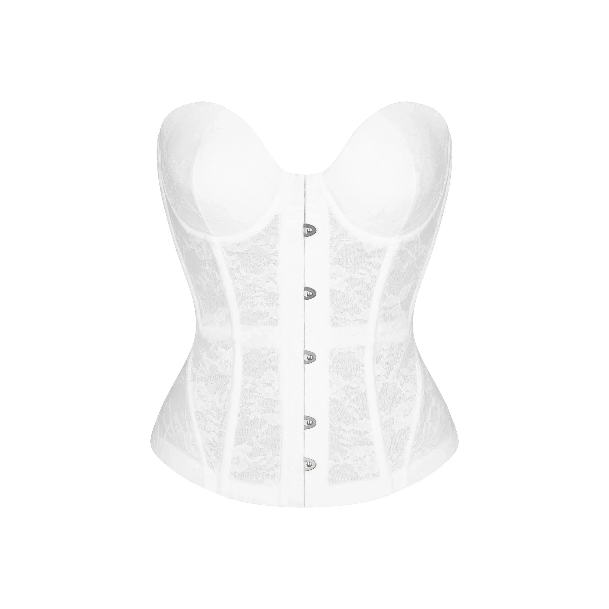 SKIMS ROMANCE LACE CORSET | SNOW - KORSE - My Suti