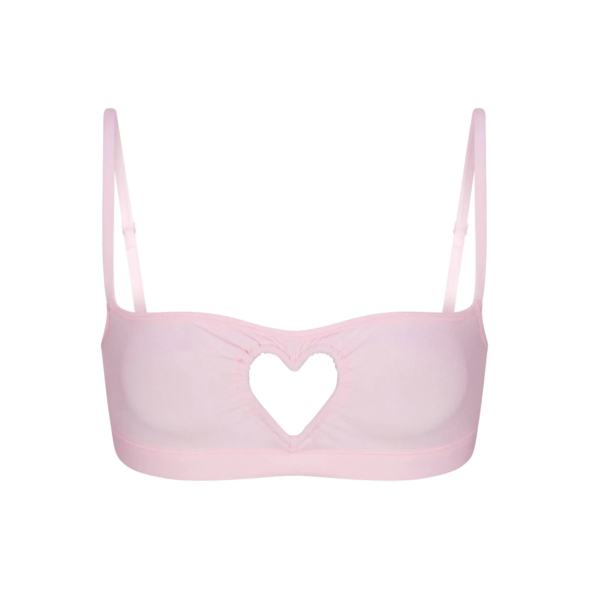 SKIMS COTTON JERSEY HEART SCOOP BRALETTE | CHERRY BLOSSOM - SÜTYEN - My Suti