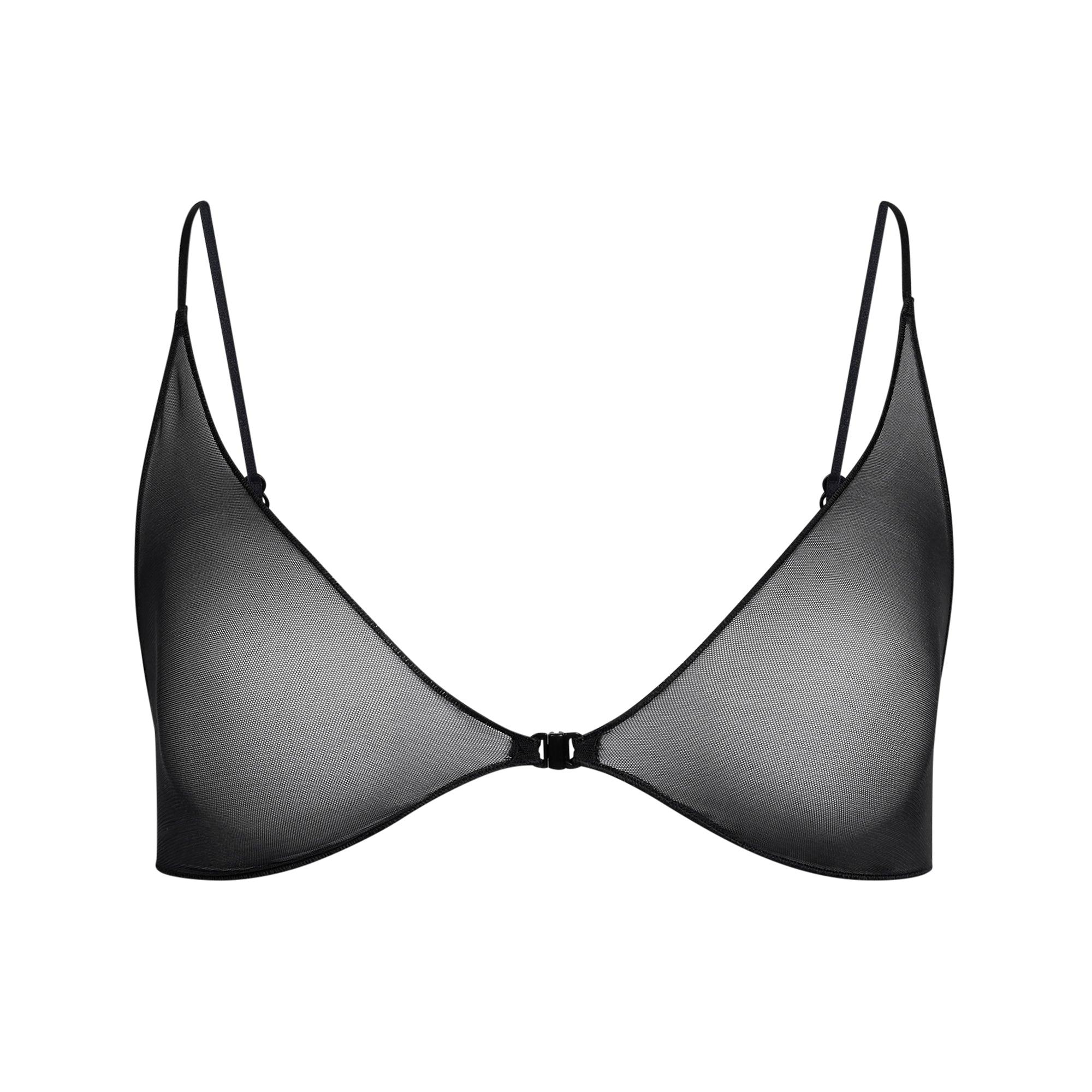 SKIMS ULTRA FINE MESH SKIMPY SCOOP BRALETTE | OBSIDIAN - SÜTYEN - My Suti