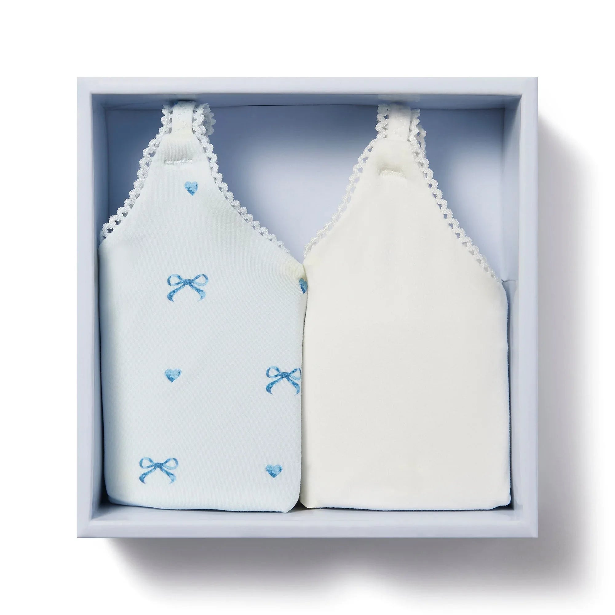 SKIMS FITS EVERYBODY PICOT SKIMPY SCOOP BRALETTE 2-PACK | MARBLE AND CLOUD BOW PRINT - SÜTYEN - My Suti