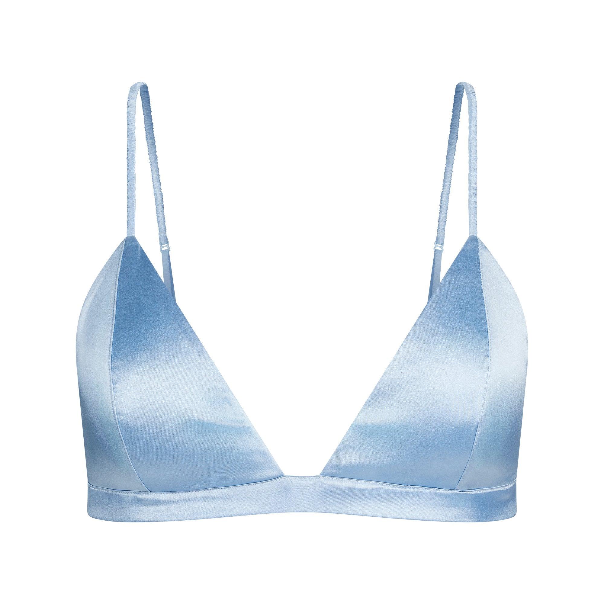 SKIMS SILK LIGHTLY LINED TRIANGLE BRALETTE | GLACIER - SÜTYEN - My Suti