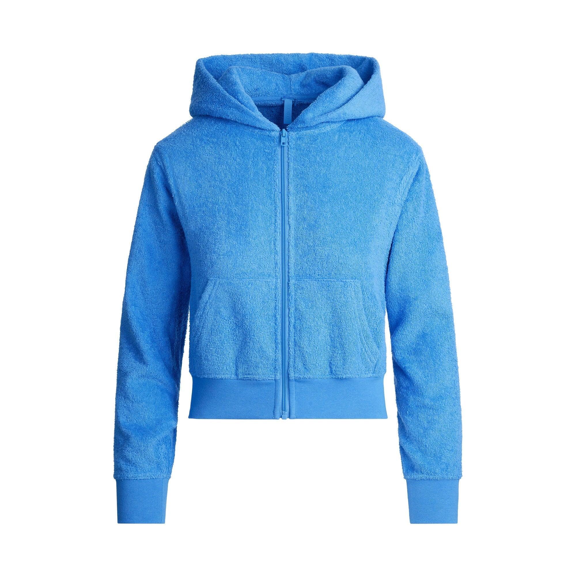 SKIMS TERRY COVER-UPS ZIP UP HOODIE | TIDE - KAPŞONLU ÜST - My Suti