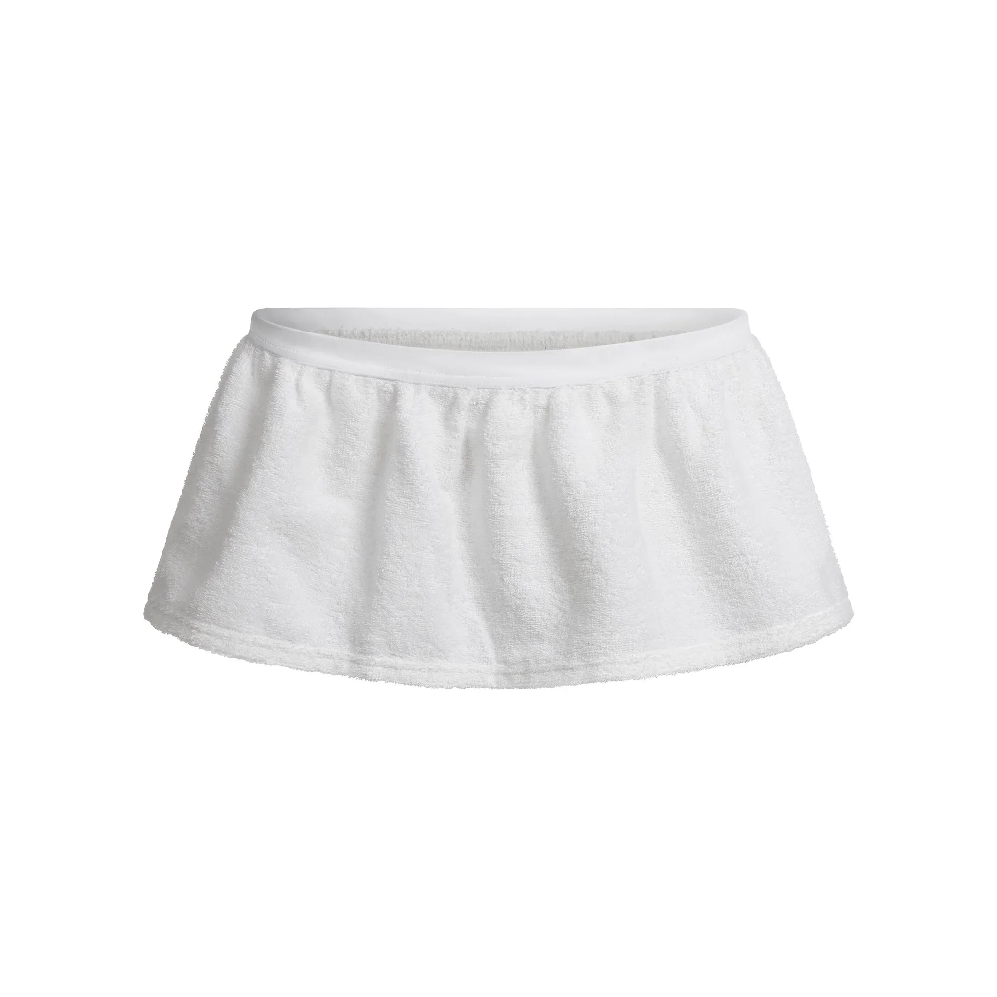 SKIMS TERRY COVER-UPS MICRO SKIRT | SNOW - ETEK - My Suti