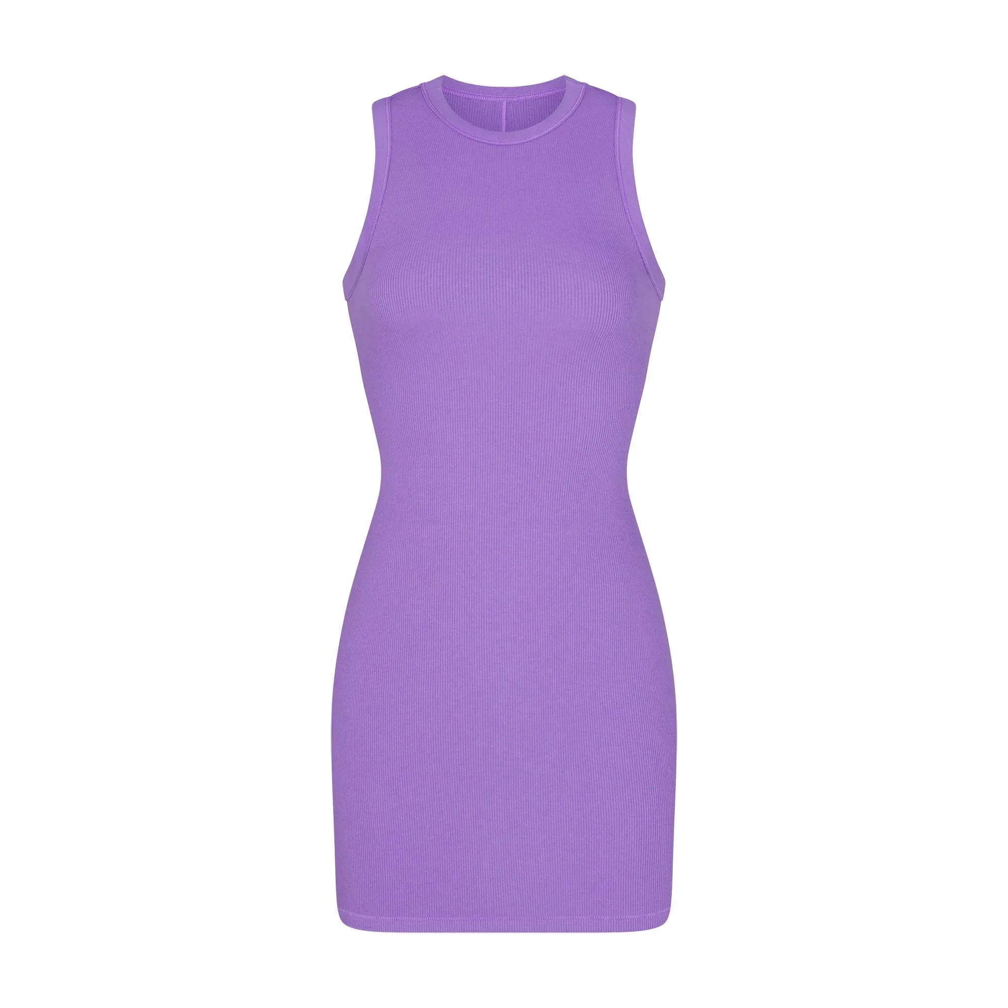 SKIMS COTTON RIB TANK MINI DRESS | ULTRA VIOLET - ELBİSE - My Suti