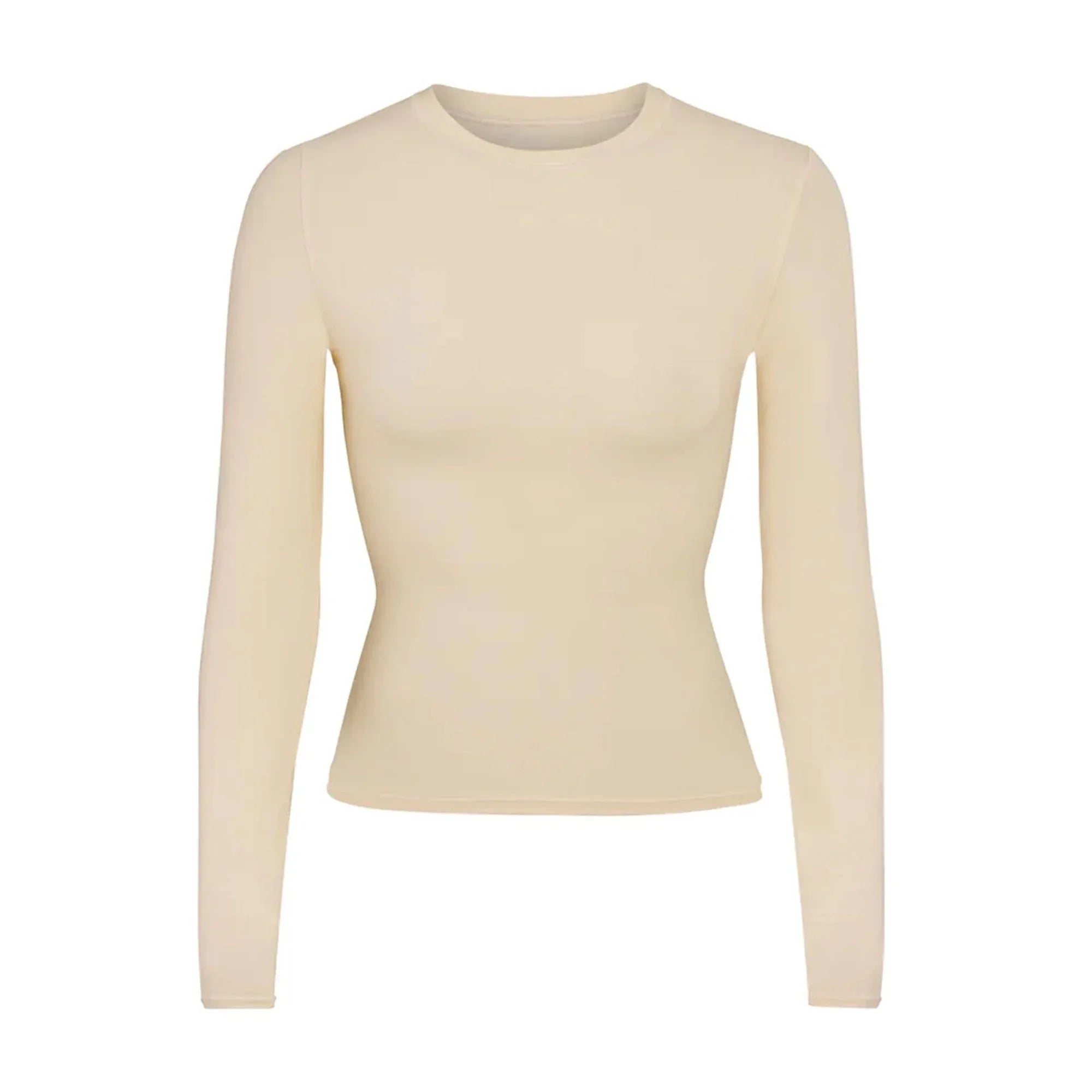 SKIMS FITS EVERYBODY LONG SLEEVE T-SHIRT | SAND - TİŞÖRT - My Suti