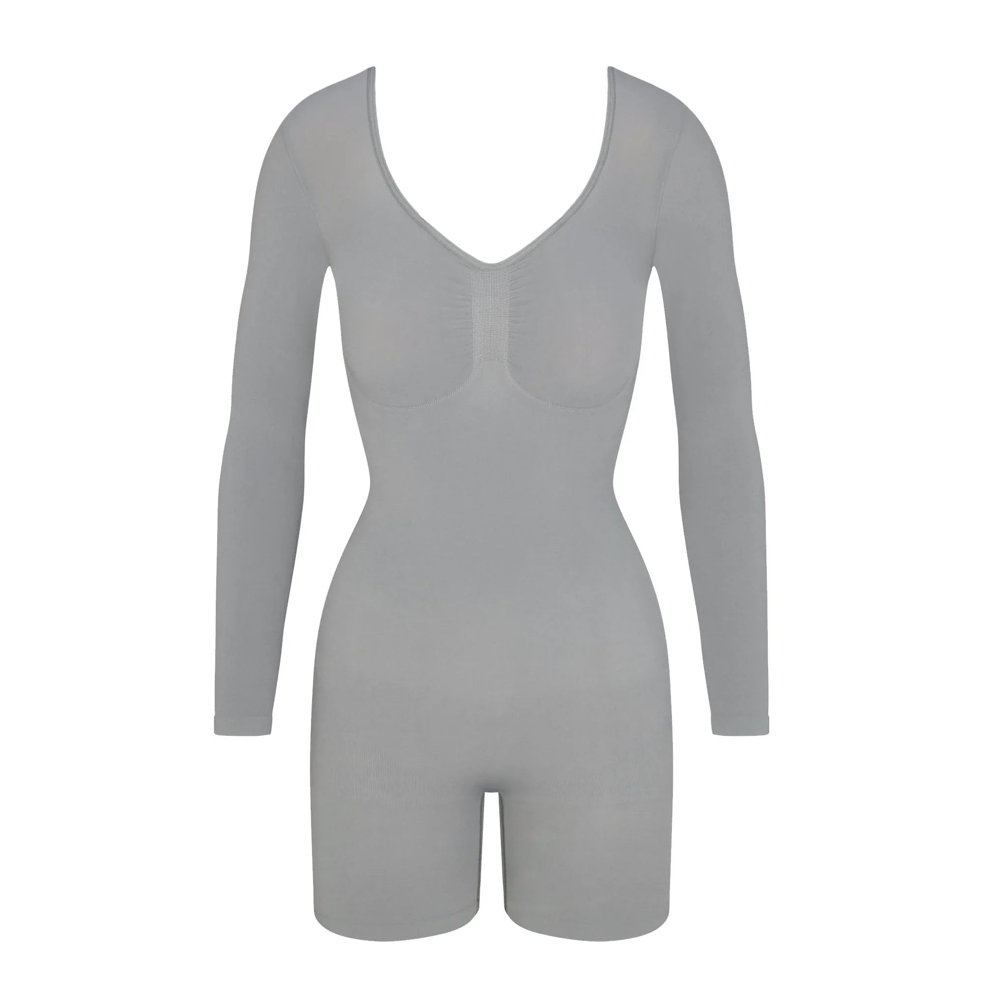 SKIMS SEAMLESS SCULPT LONG SLEEVE LOW BACK MID THIGH BODYSUIT | PACIFIC - BODYSUIT - My Suti