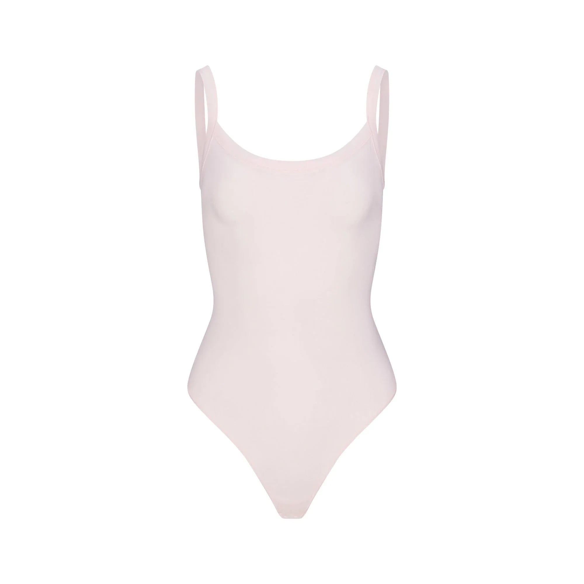 SKIMS COTTON JERSEY SCOOP NECK BODYSUIT | BARELY PINK - BODYSUIT - My Suti