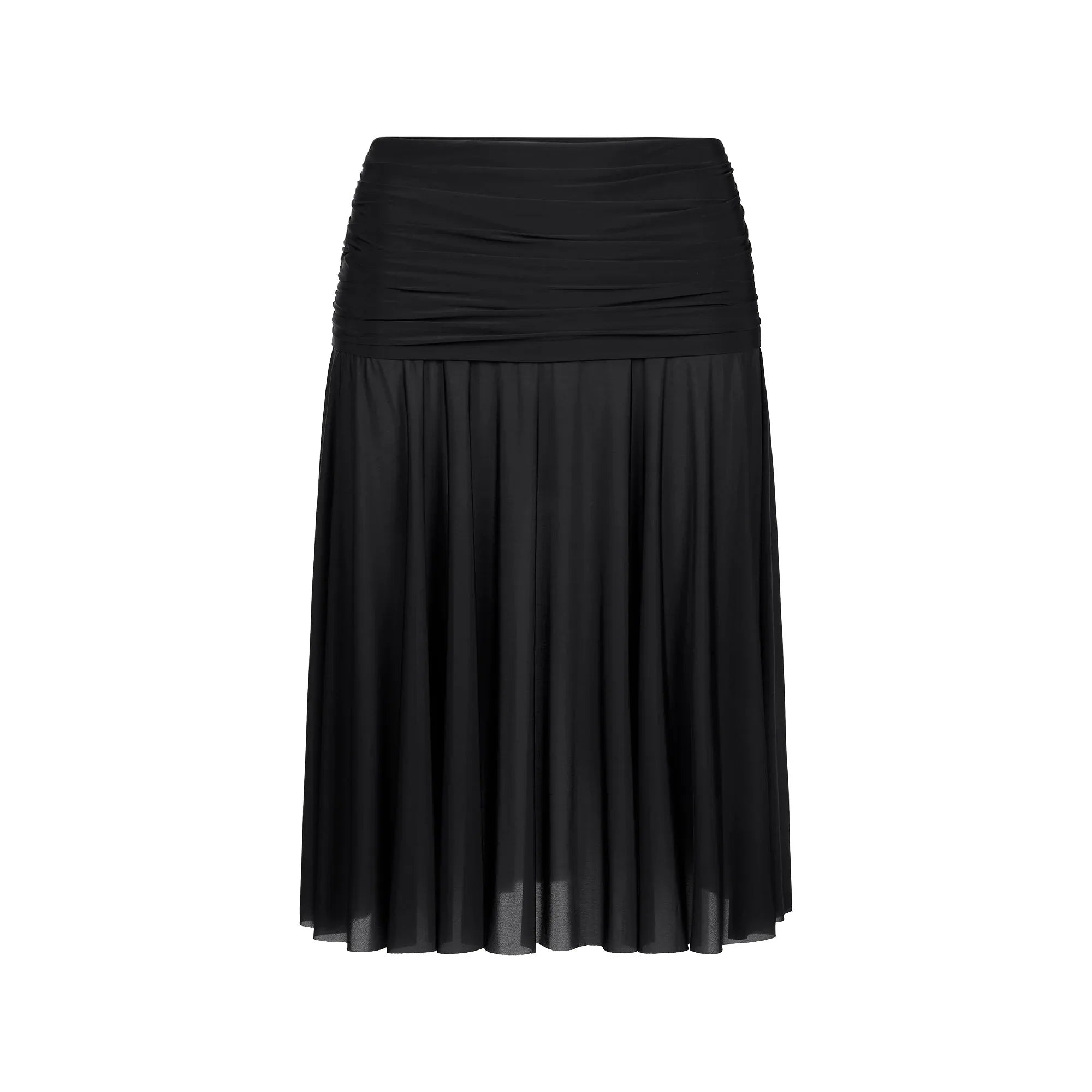 SKIMS MILKY SHEER MIDI SKIRT | OBSIDIAN - ETEK - My Suti