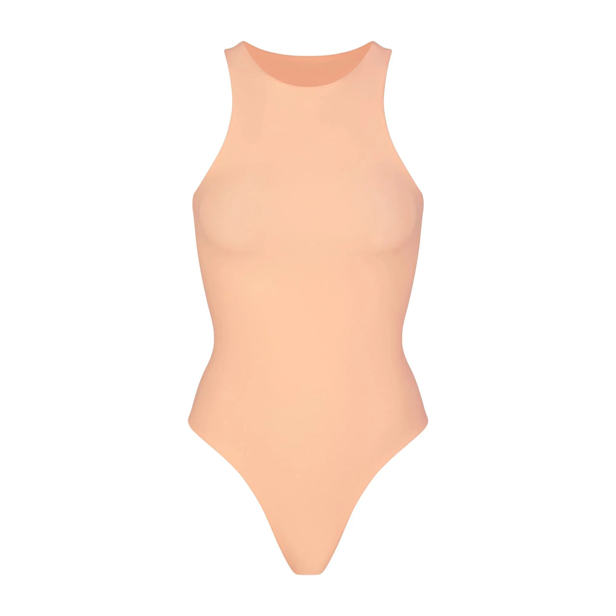 SKIMS FITS EVERYBODY HIGH NECK BODYSUIT | FADED NECTAR - BODYSUIT - My Suti
