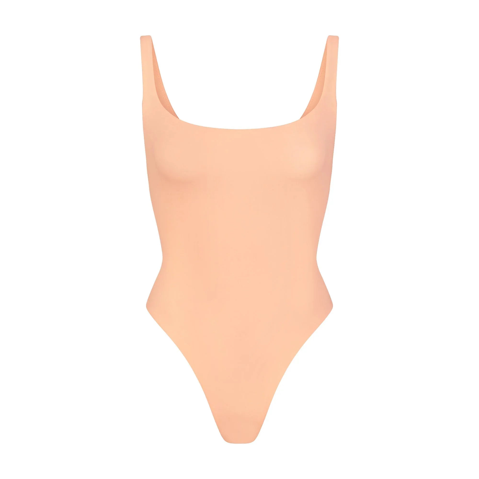 SKIMS FITS EVERYBODY SQUARE NECK BODYSUIT | FADED NECTAR - BODYSUIT - My Suti