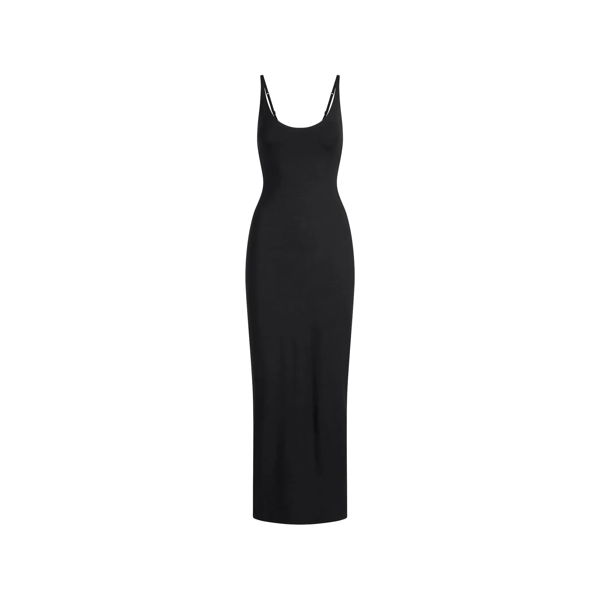 SKIMS SMOOTH LAYERS SCOOP NECK LONG DRESS | OBSIDIAN - ELBİSE - My Suti