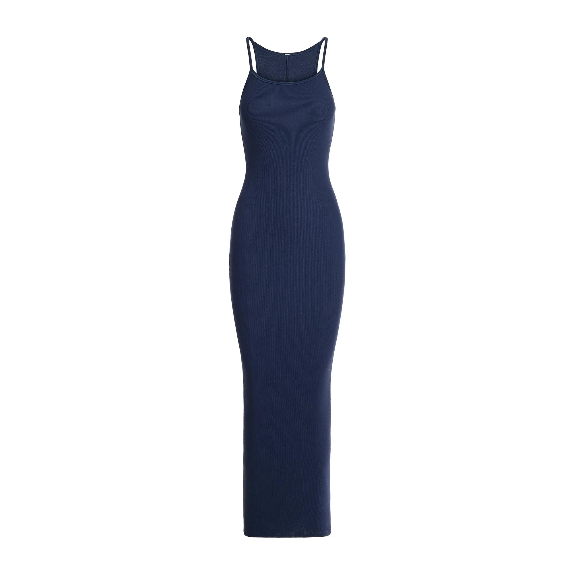 SKIMS COTTON RIB LONG CAMI DRESS | NAVY - ELBİSE - My Suti