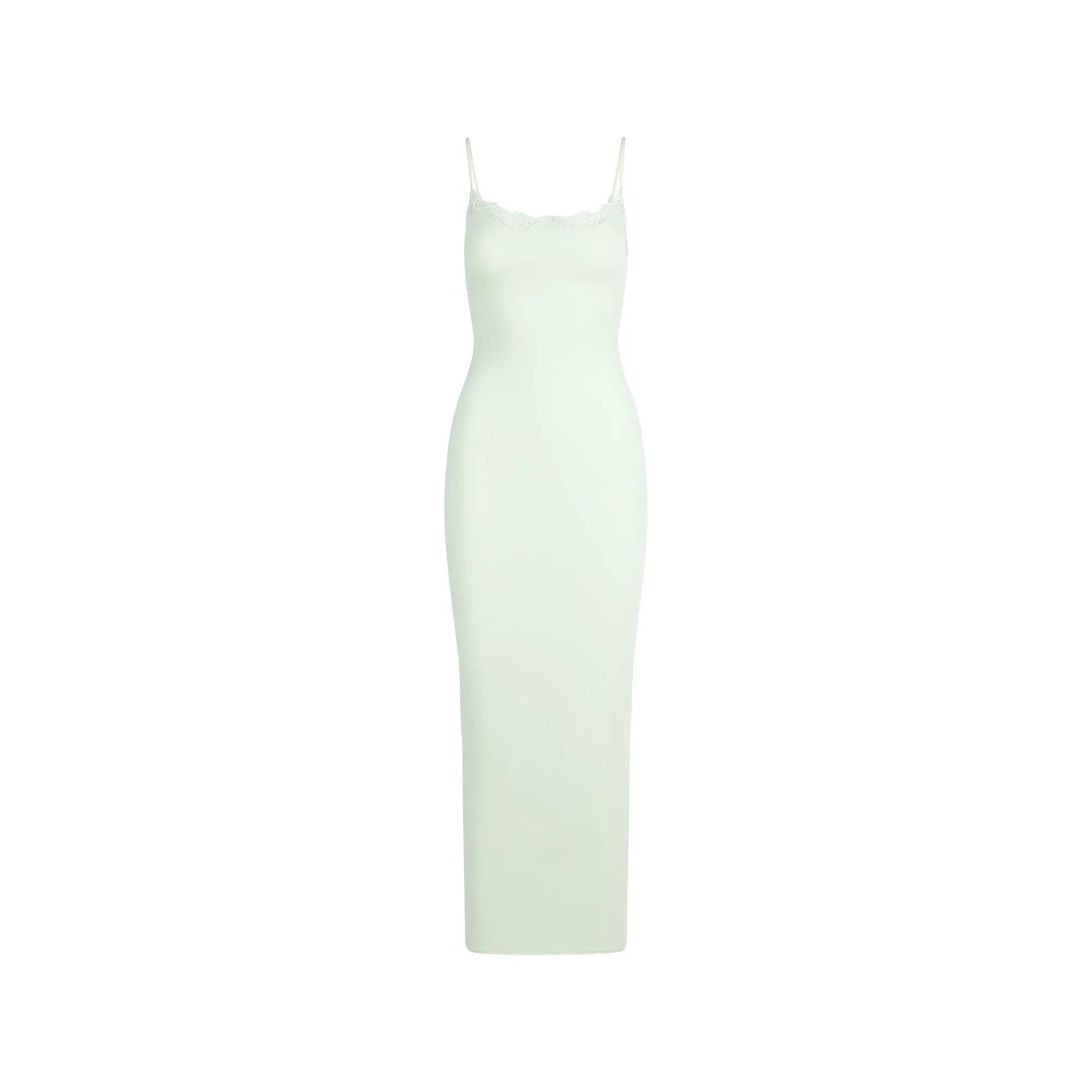 SKIMS FITS EVERYBODY LACE LONG SLIP DRESS | SPEARMINT - ELBİSE - My Suti