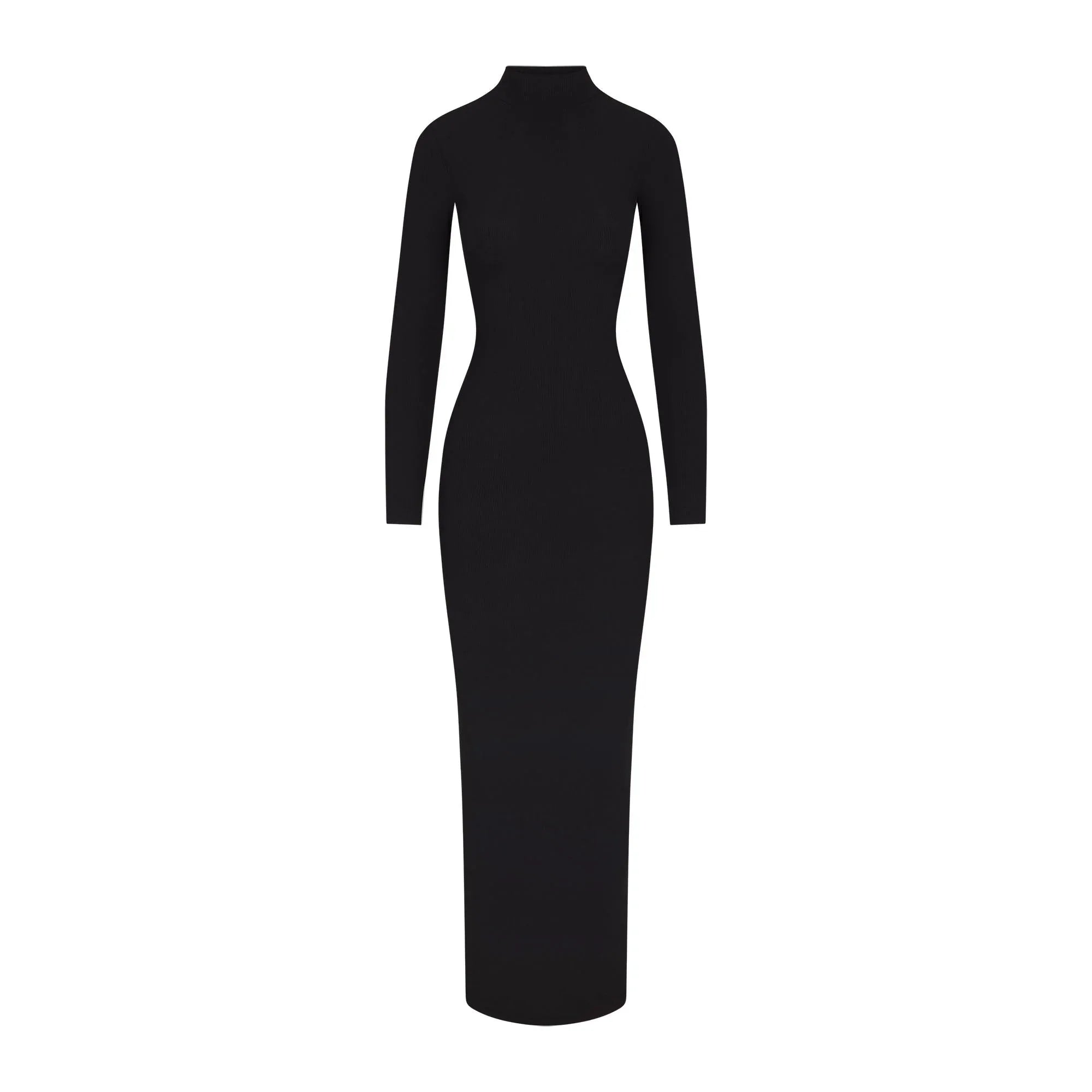 SKIMS SOFT LOUNGE TURTLENECK LONG DRESS | ONYX - ELBİSE - My Suti