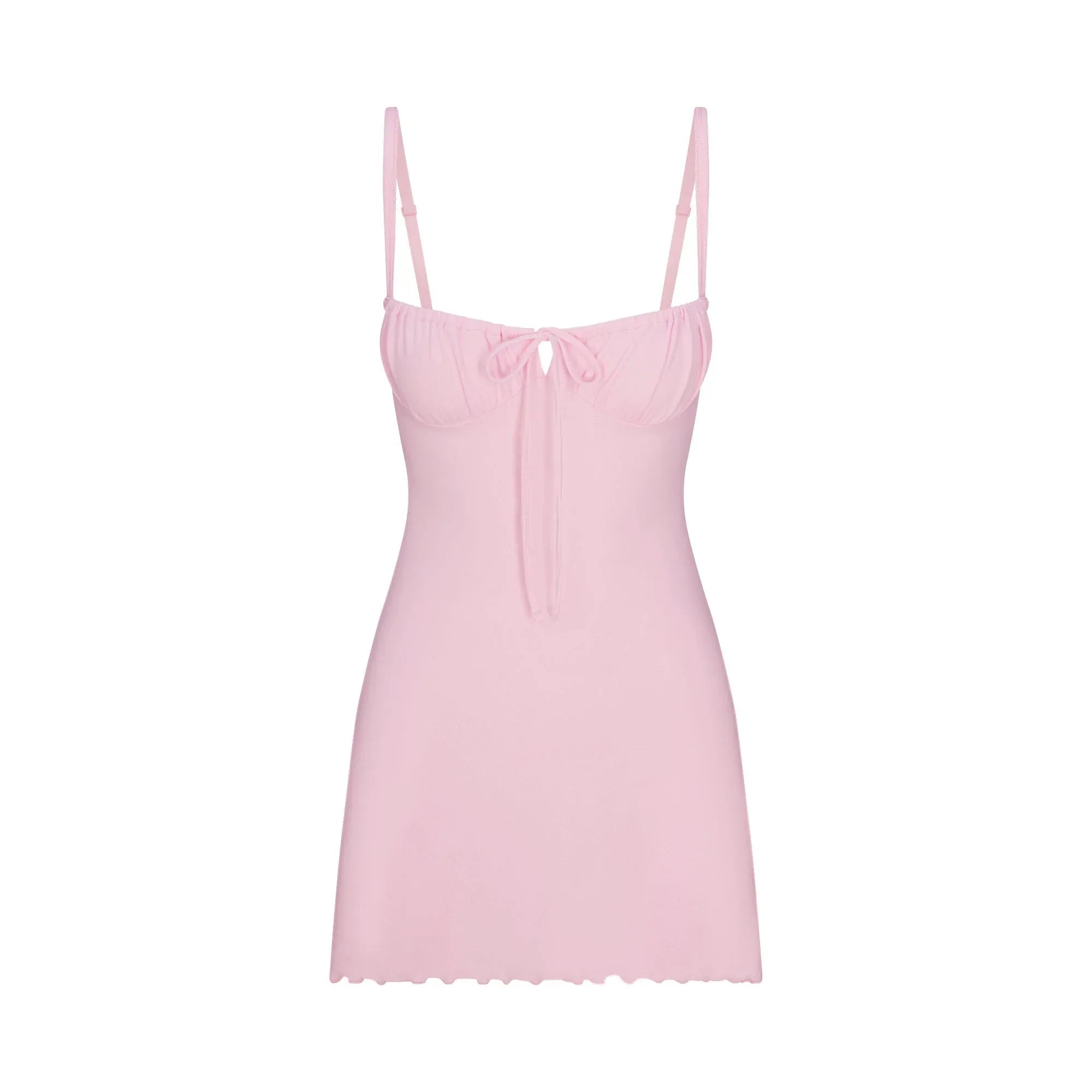 SKIMS LOGO POINTELLE MINI DRESS | CHERRY BLOSSOM - ELBİSE - My Suti