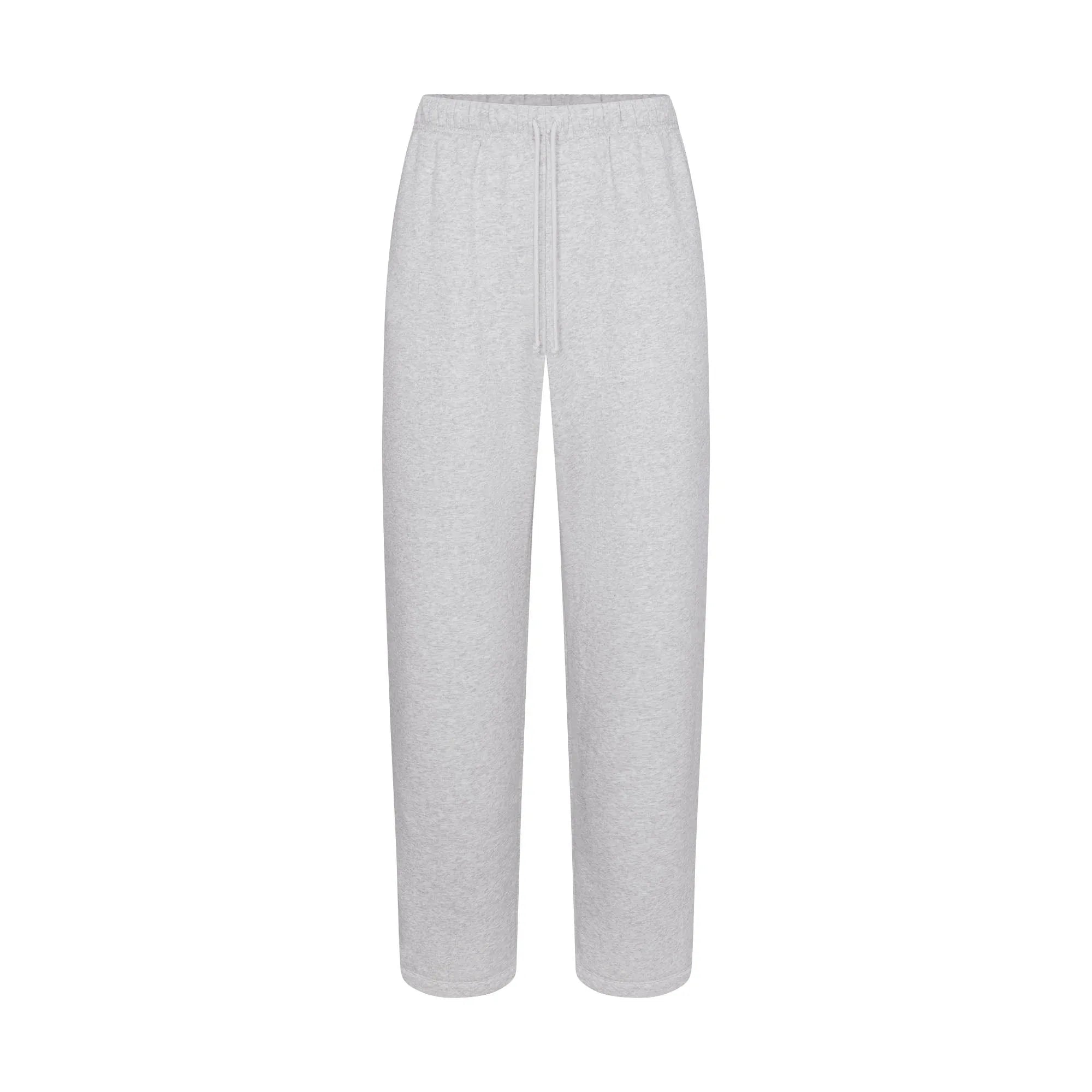 SKIMS FLEECE LOUNGE MENS CLASSIC STRAIGHT LEG PANT | LIGHT HEATHER GREY - PANTOLON - My Suti