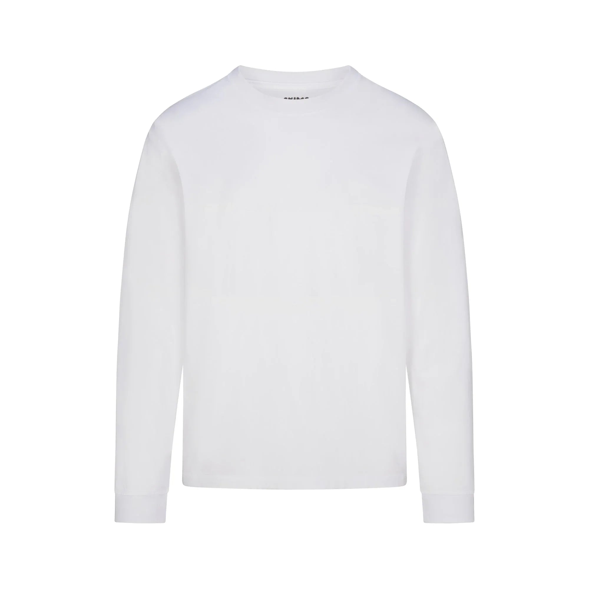 SKIMS HEAVYWEIGHT COTTON MENS RELAXED LONG SLEEVE T-SHIRT | CHALK - TİŞÖRT - My Suti