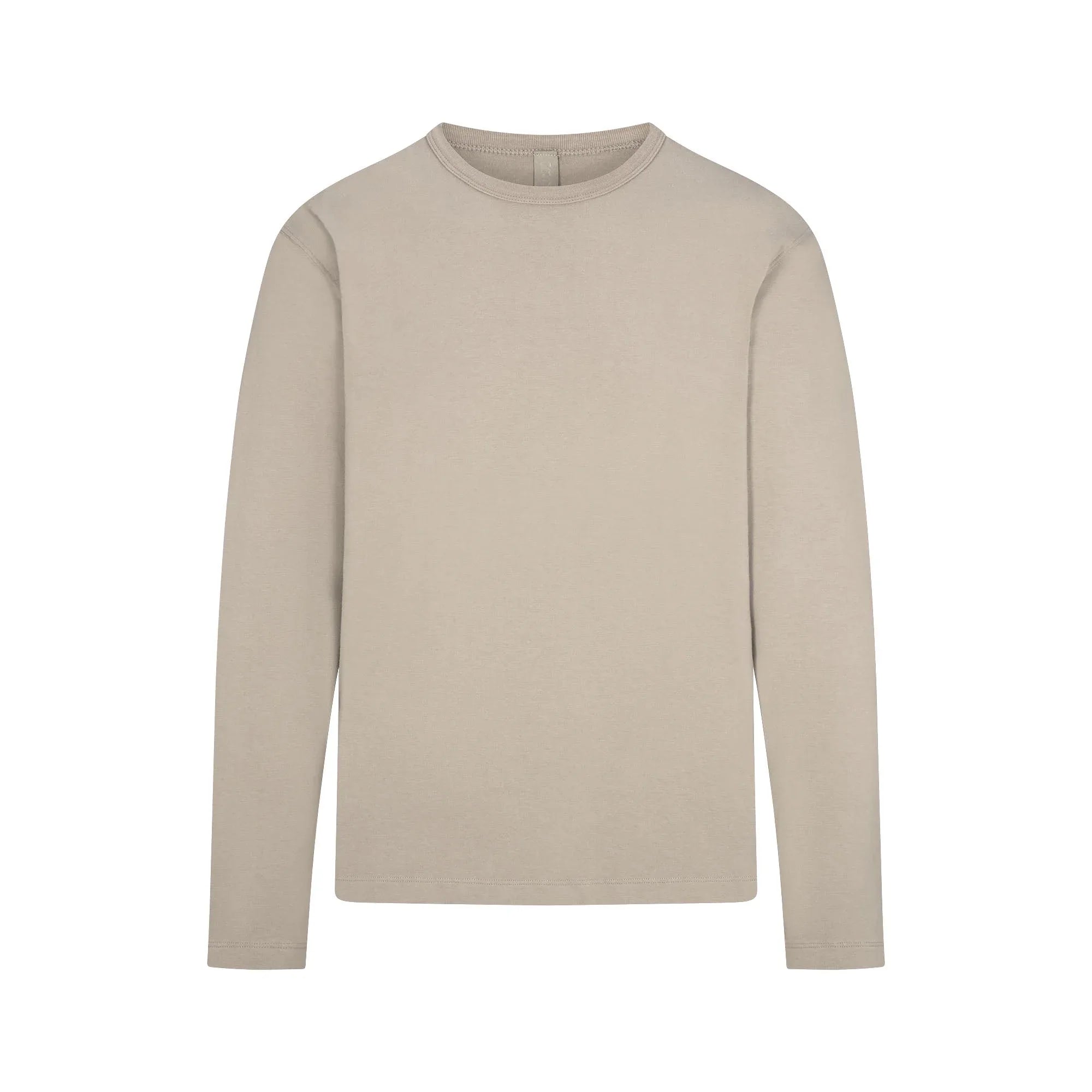 SKIMS JERSEY LOUNGE MENS RELAXED LONG SLEEVE T-SHIRT | SHALE - TİŞÖRT - My Suti