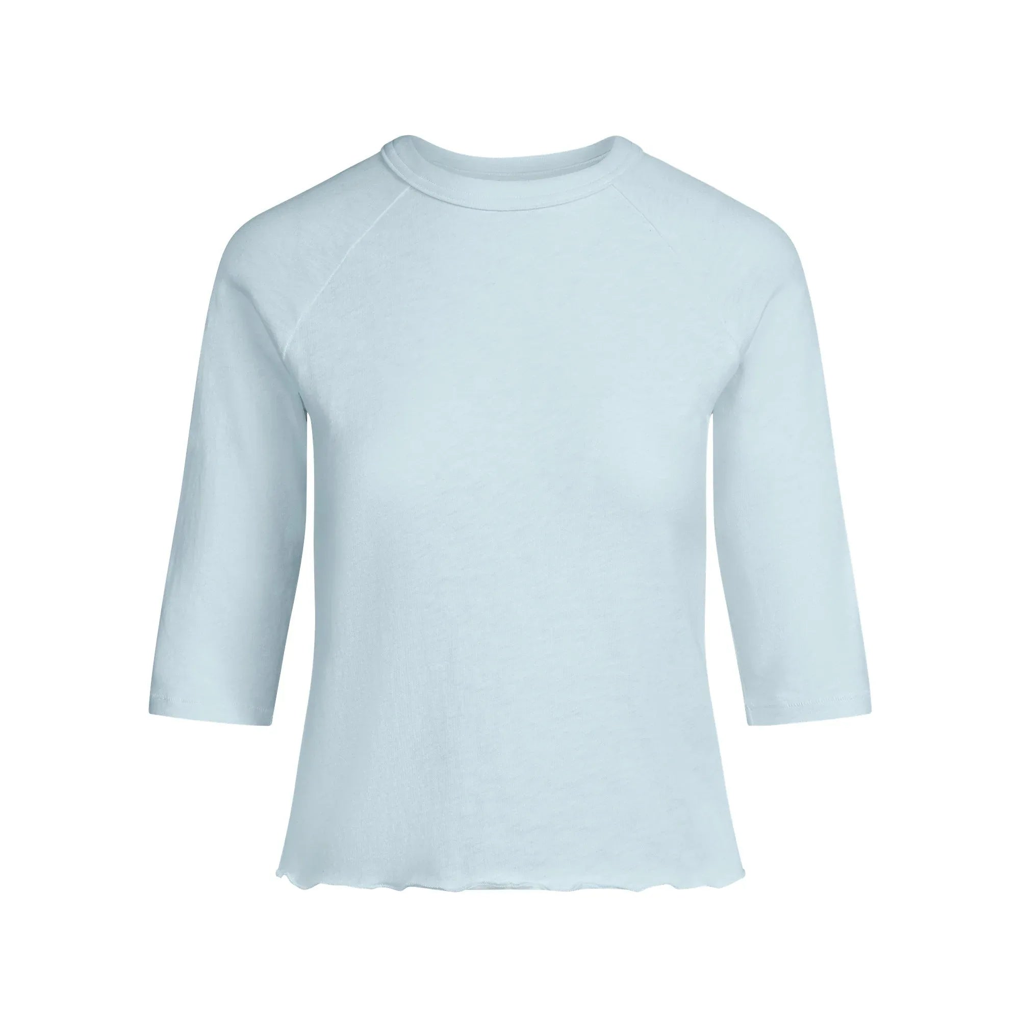 SKIMS WORN IN JERSEY SHRUNKEN BASEBALL TEE | DENIM - TİŞÖRT - My Suti