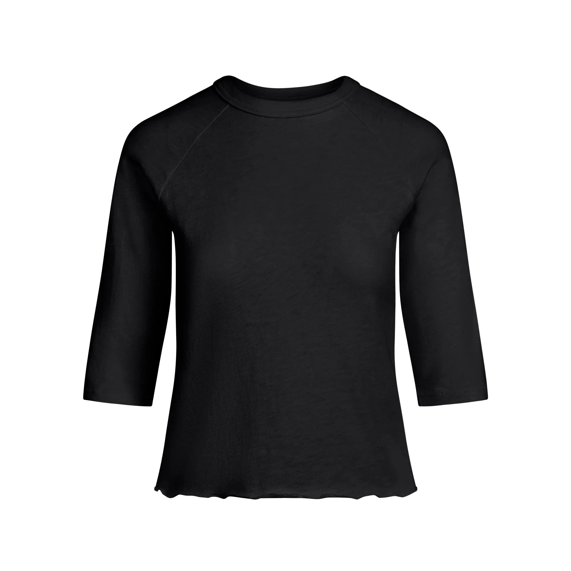 SKIMS WORN IN JERSEY SHRUNKEN BASEBALL TEE | WASHED ONYX - TİŞÖRT - My Suti