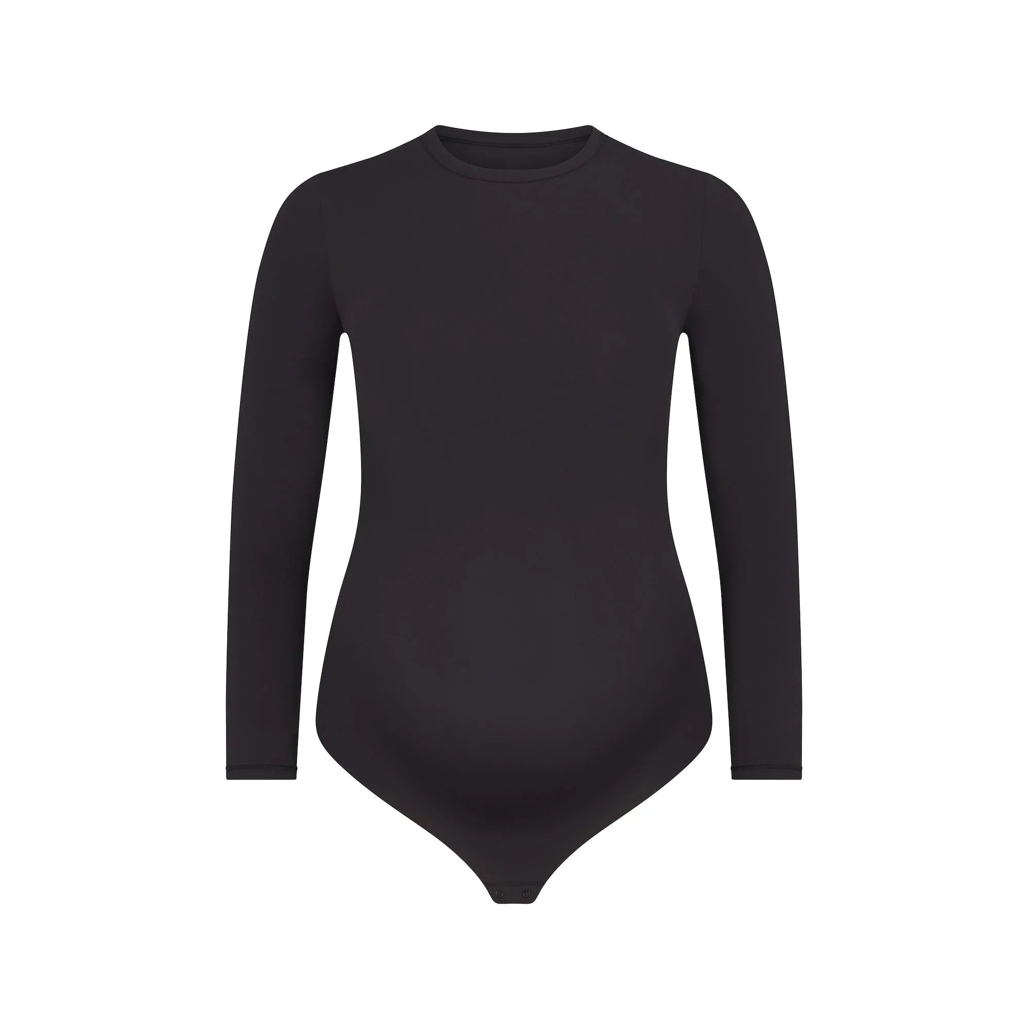 SKIMS FITS EVERYBODY MATERNITY LONG SLEEVE BRIEF BODYSUIT | ONYX - BODYSUIT - My Suti