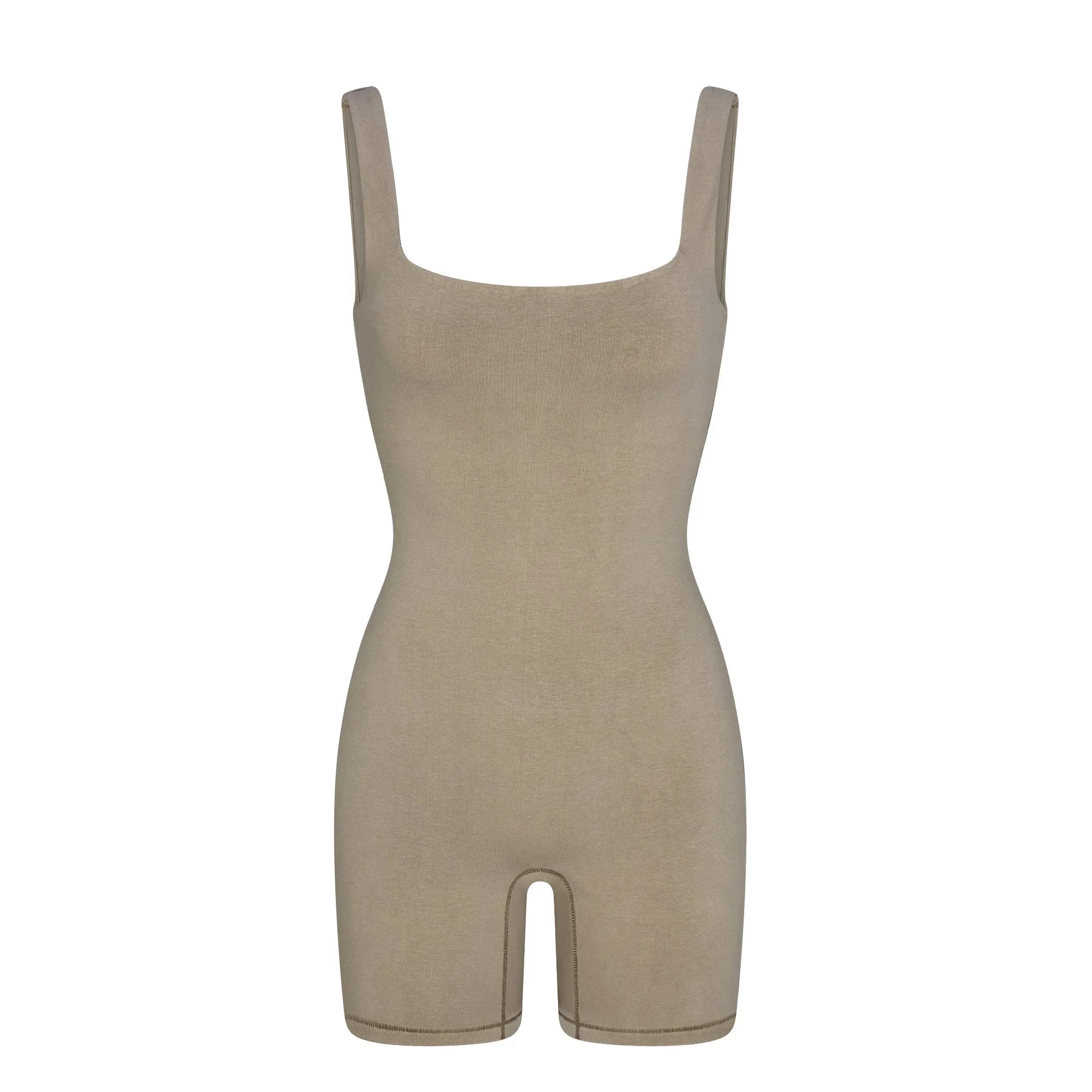 SKIMS OUTDOOR SQUARE NECK ONESIE | TAUPE - ONESİE - My Suti