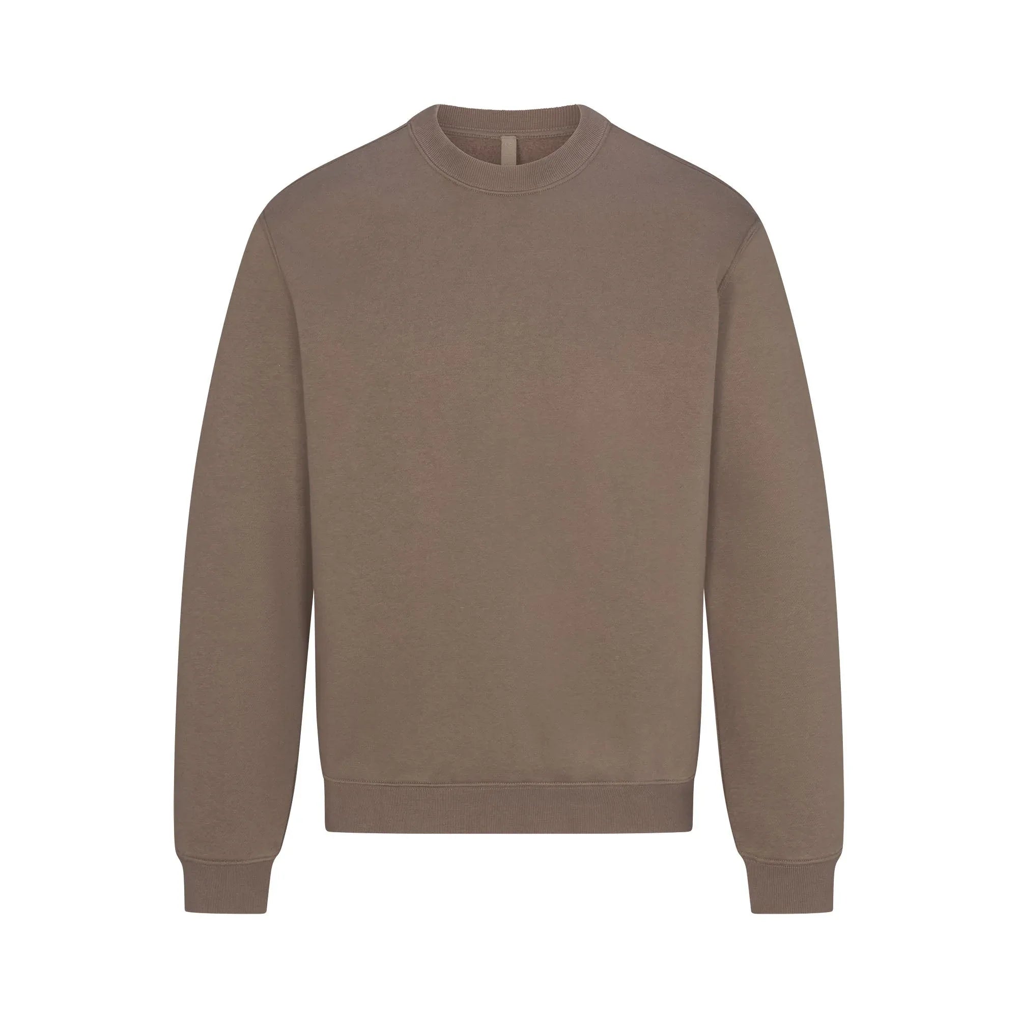 SKIMS FLEECE LOUNGE MENS CLASSIC CREWNECK | TRUFFLE - KAZAK - My Suti
