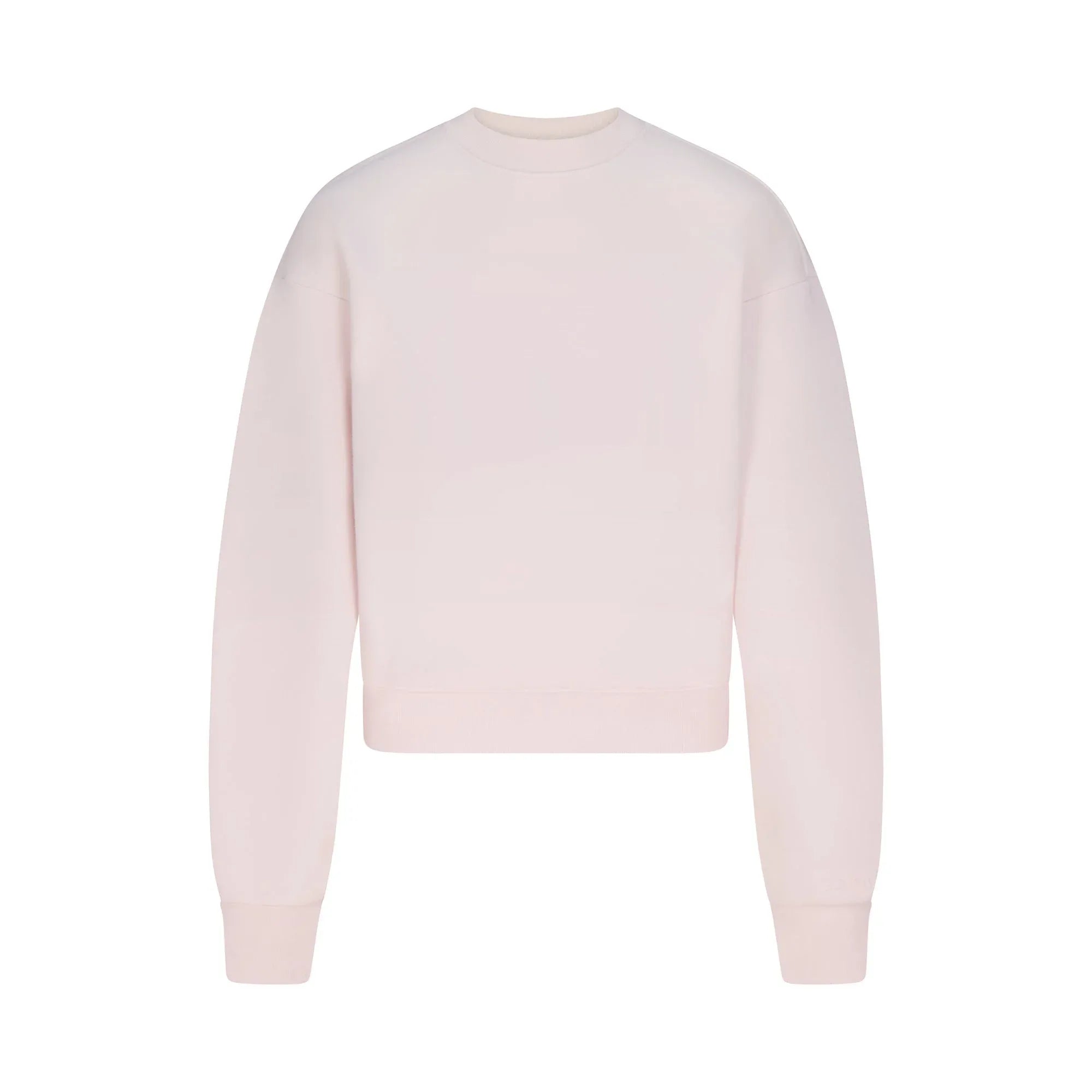 SKIMS COTTON FLEECE CLASSIC CREWNECK | BARELY PINK - KAZAK - My Suti