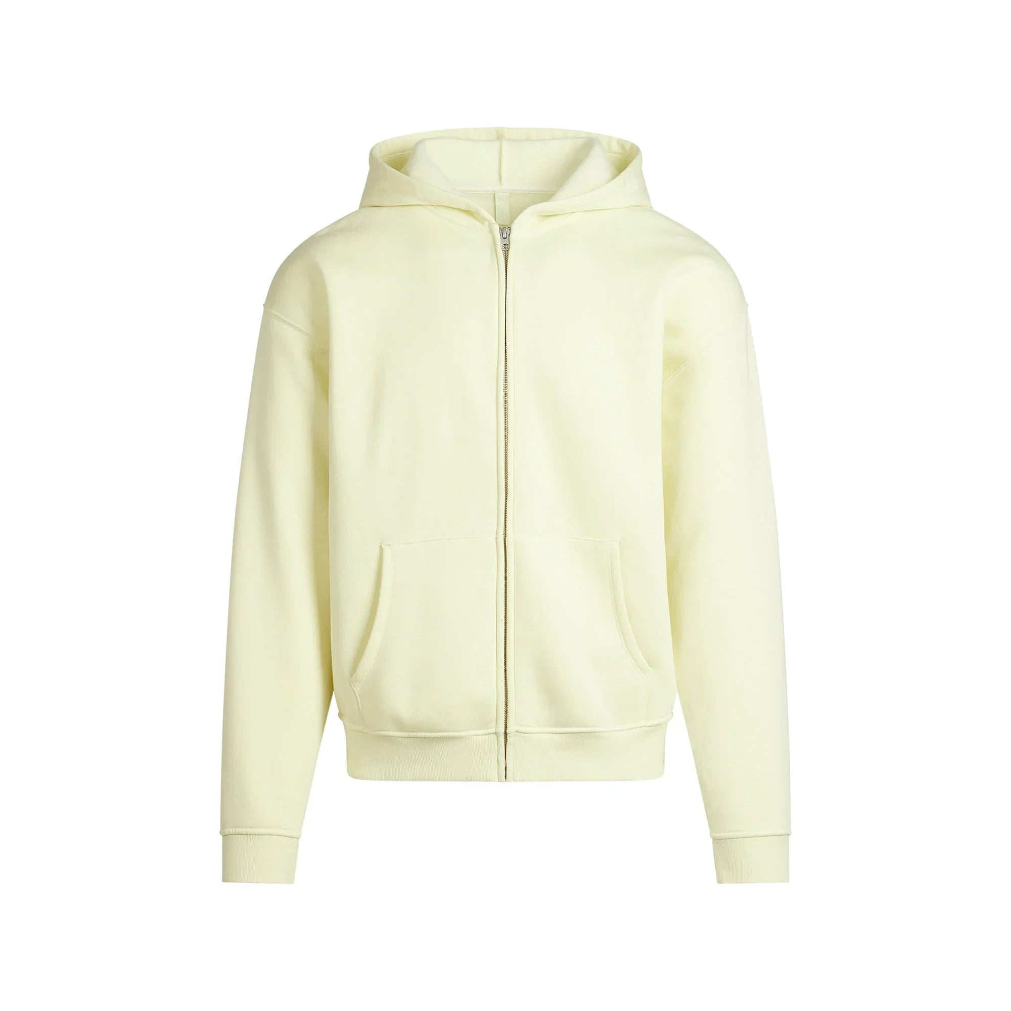 SKIMS FLEECE LOUNGE MENS RELAXED ZIP UP HOODIE | SULFUR - KAPŞONLU ÜST - My Suti