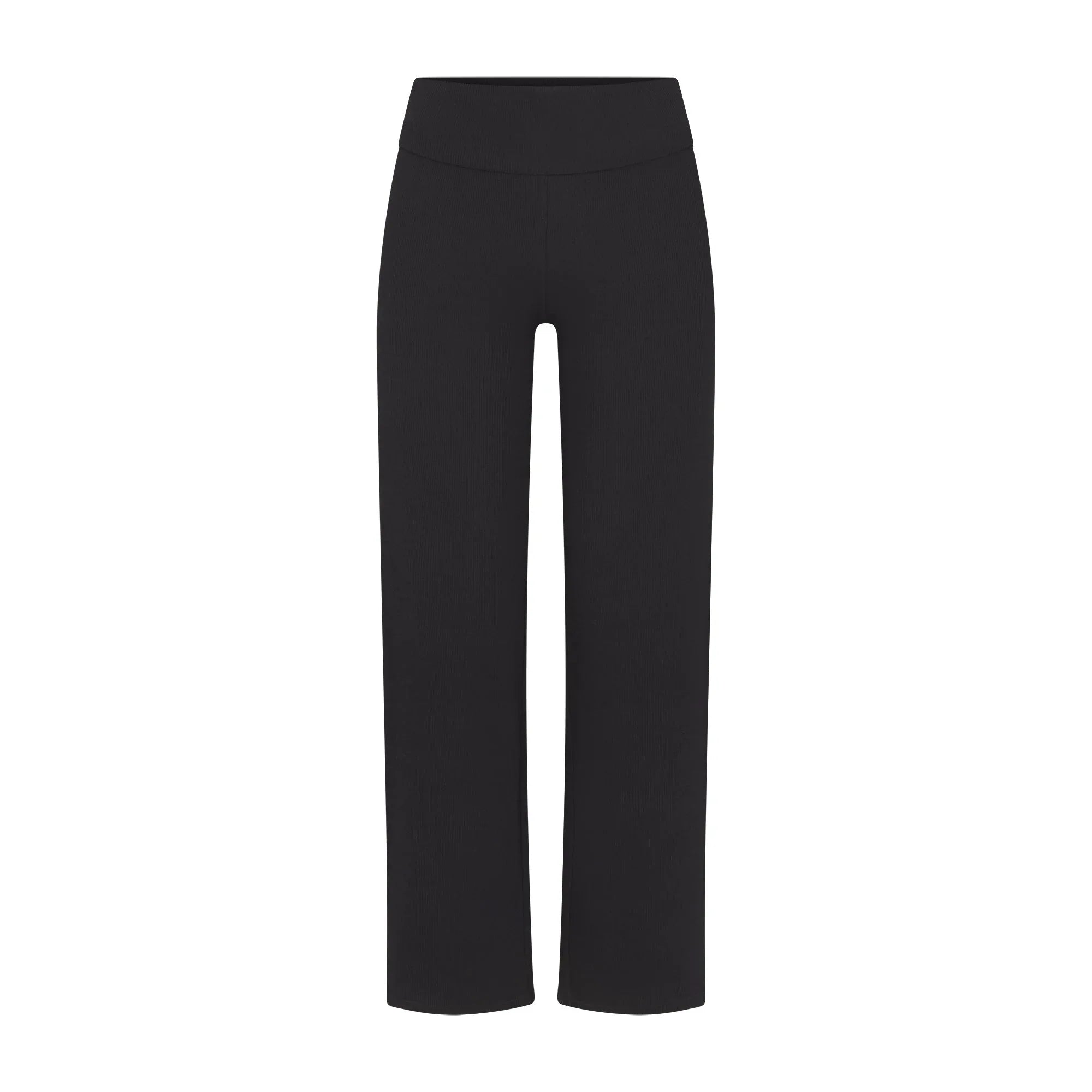 SKIMS COTTON RIB FOLDOVER STRAIGHT LEG PANT | SOOT - PANTOLON - My Suti