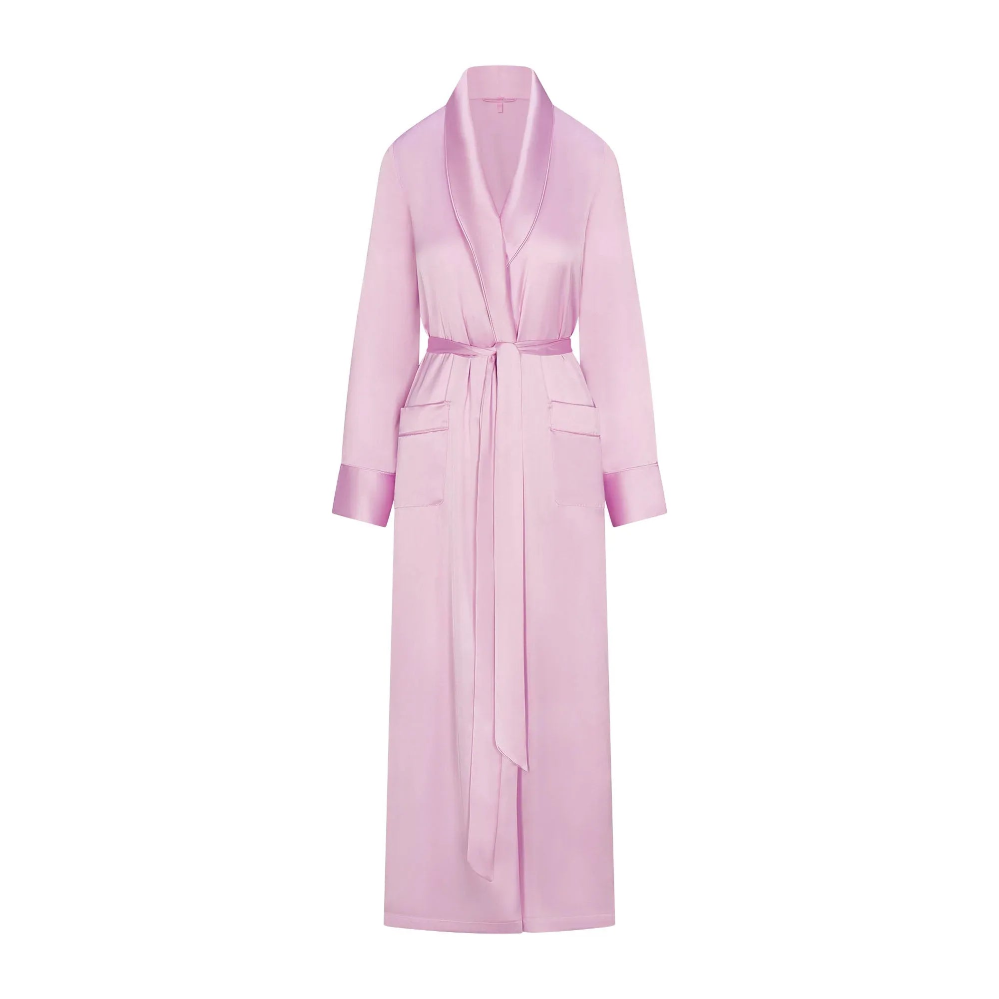 SKIMS WOVEN SHINE LONG ROBE | PINK ROSE - KİMONO - My Suti