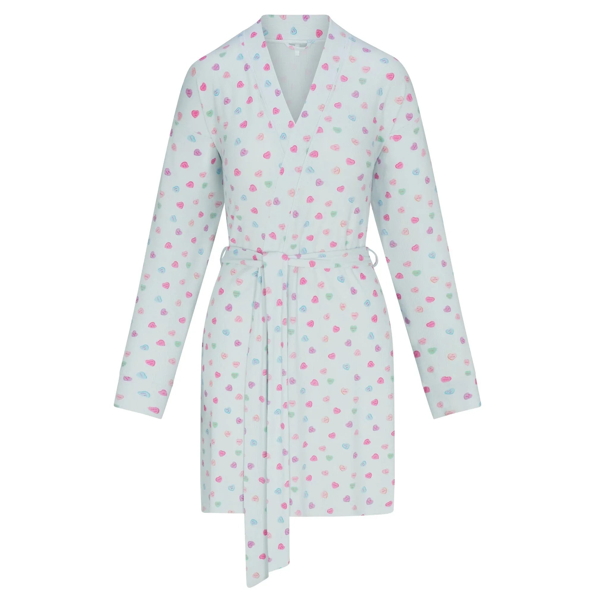 SKIMS SOFT LOUNGE ROBE | CLOUD CANDY HEART PRINT - ROBE - My Suti