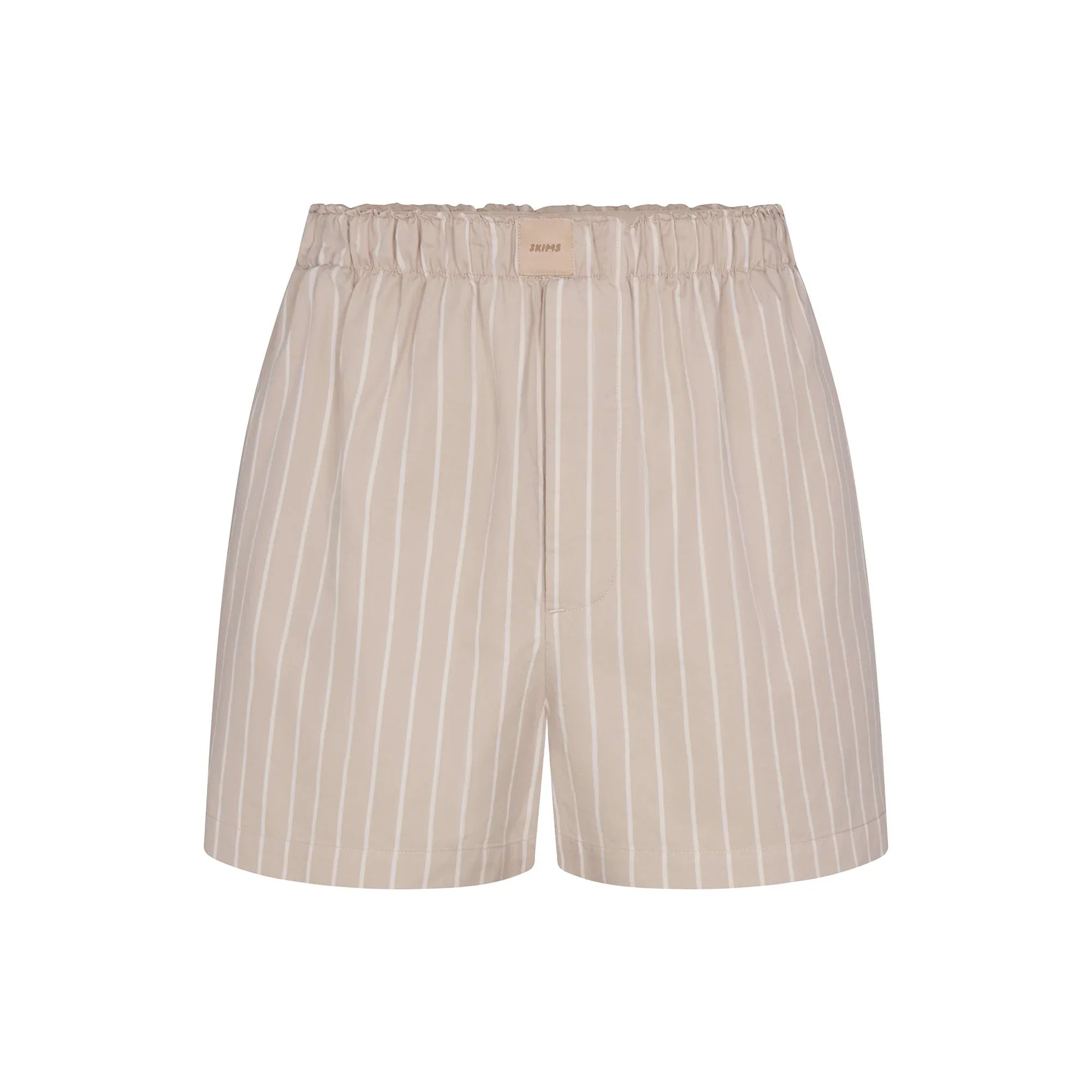SKIMS COTTON POPLIN BOXER | STONE STRIPE - KUTU - My Suti