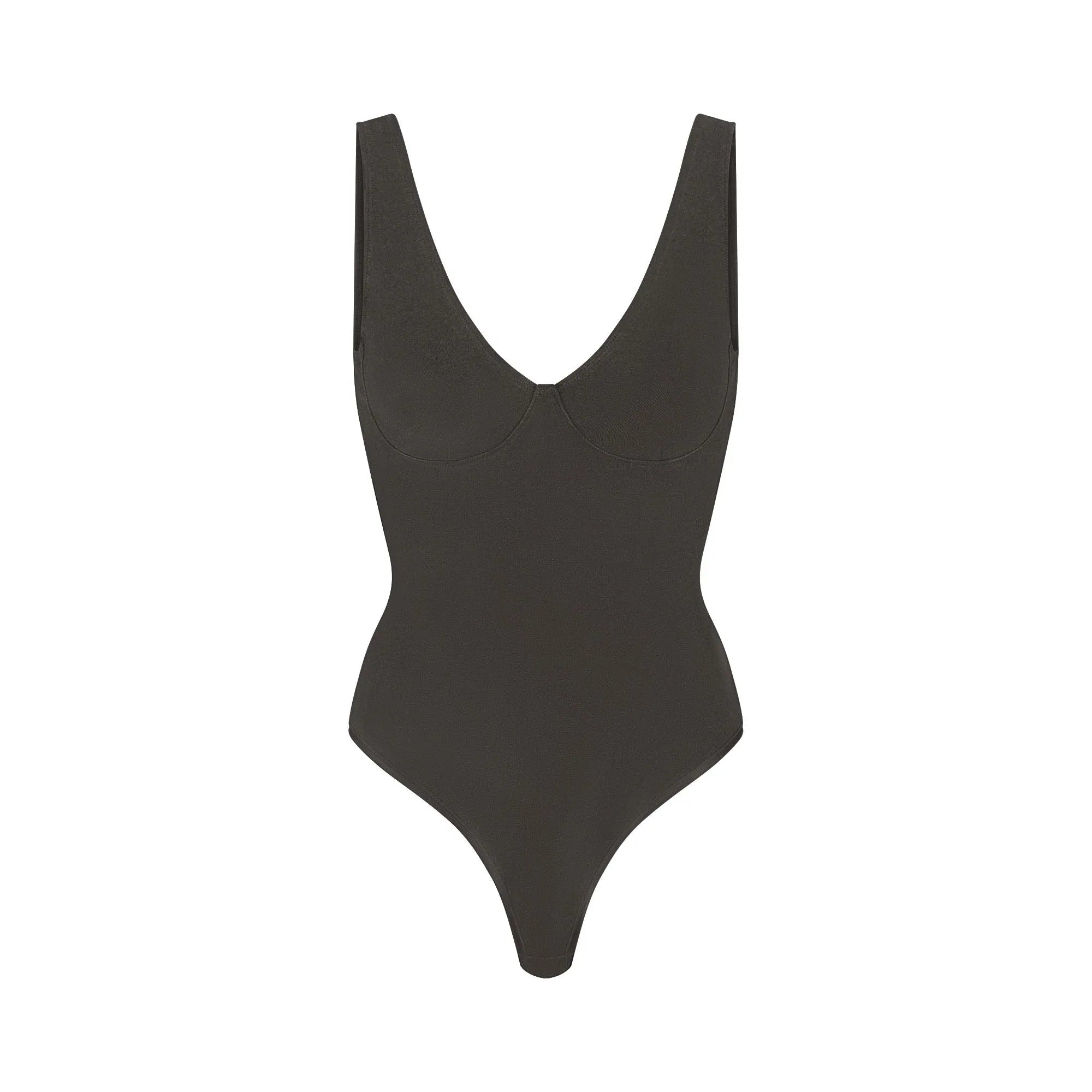 SKIMS OUTDOOR PLUNGE BODYSUIT | WASHED ONYX - BODYSUIT - My Suti