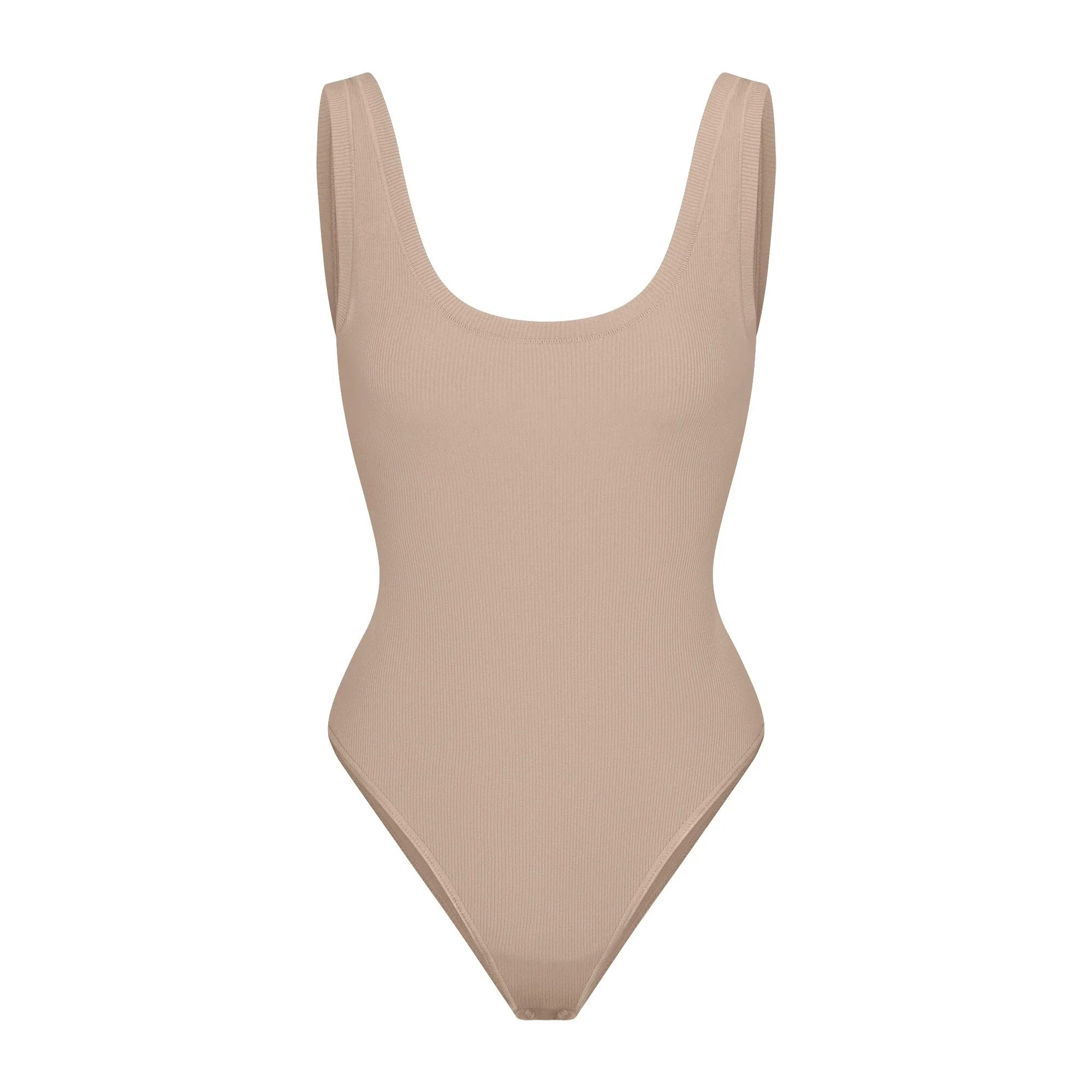 SKIMS COTTON RIB TANK BODYSUIT | LATTE - BODYSUIT - My Suti