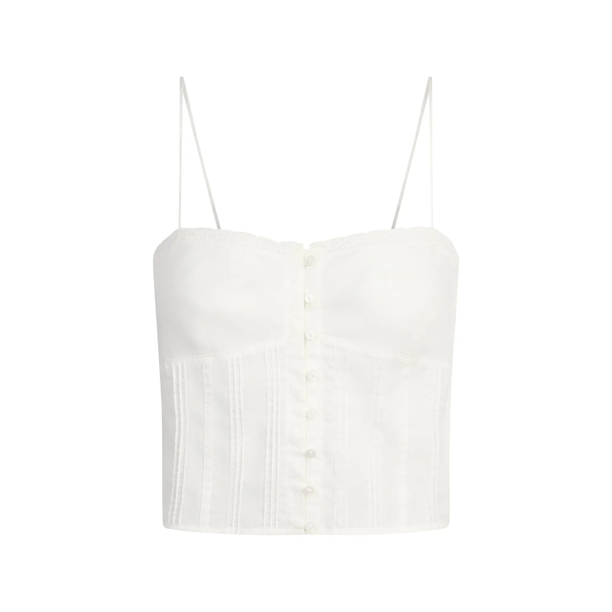SKIMS COTTON VOILE CROPPED CAMI | MARBLE - KAMİZ - My Suti