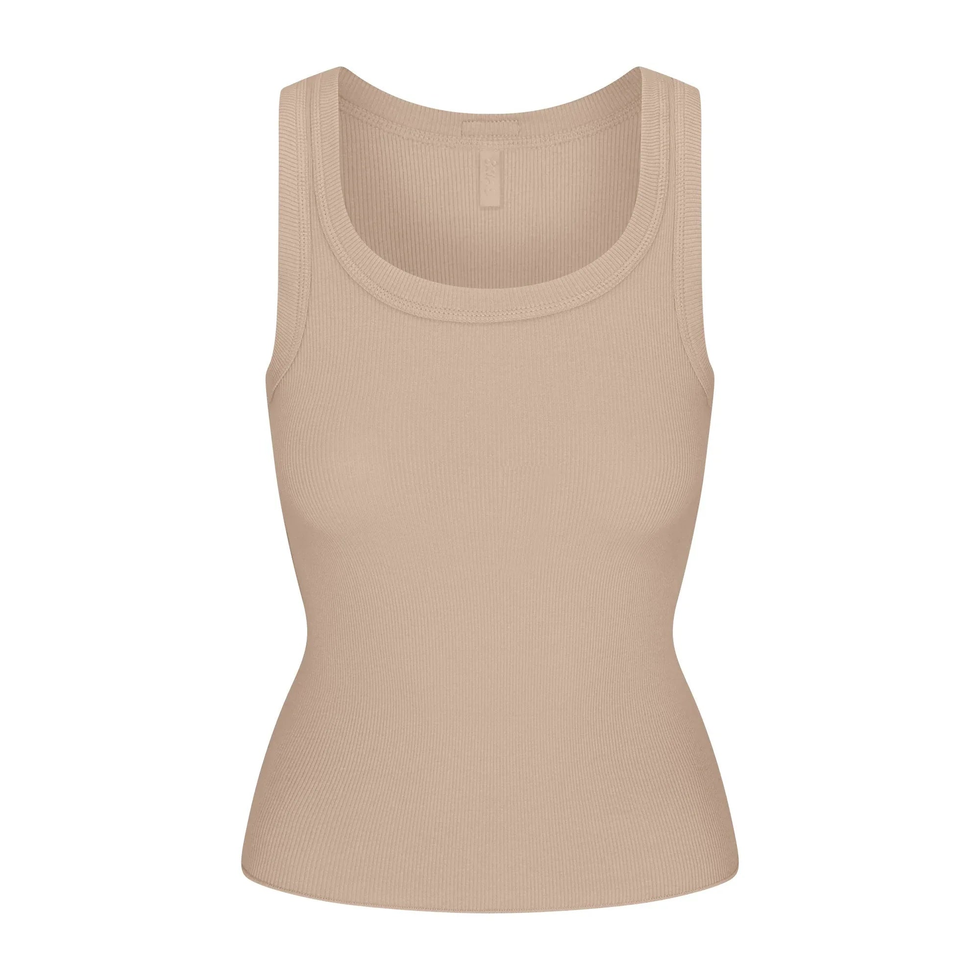 SKIMS COTTON RIB SCOOP NECK TANK | LATTE - TİŞÖRT - My Suti
