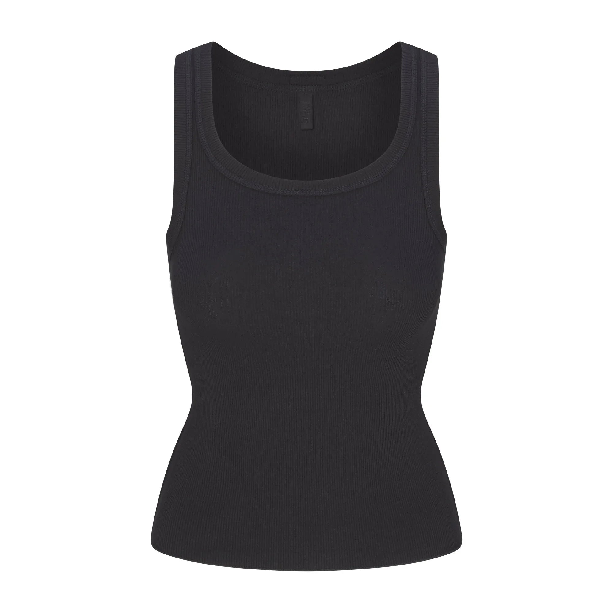 SKIMS COTTON RIB SCOOP NECK TANK | SOOT - TİŞÖRT - My Suti