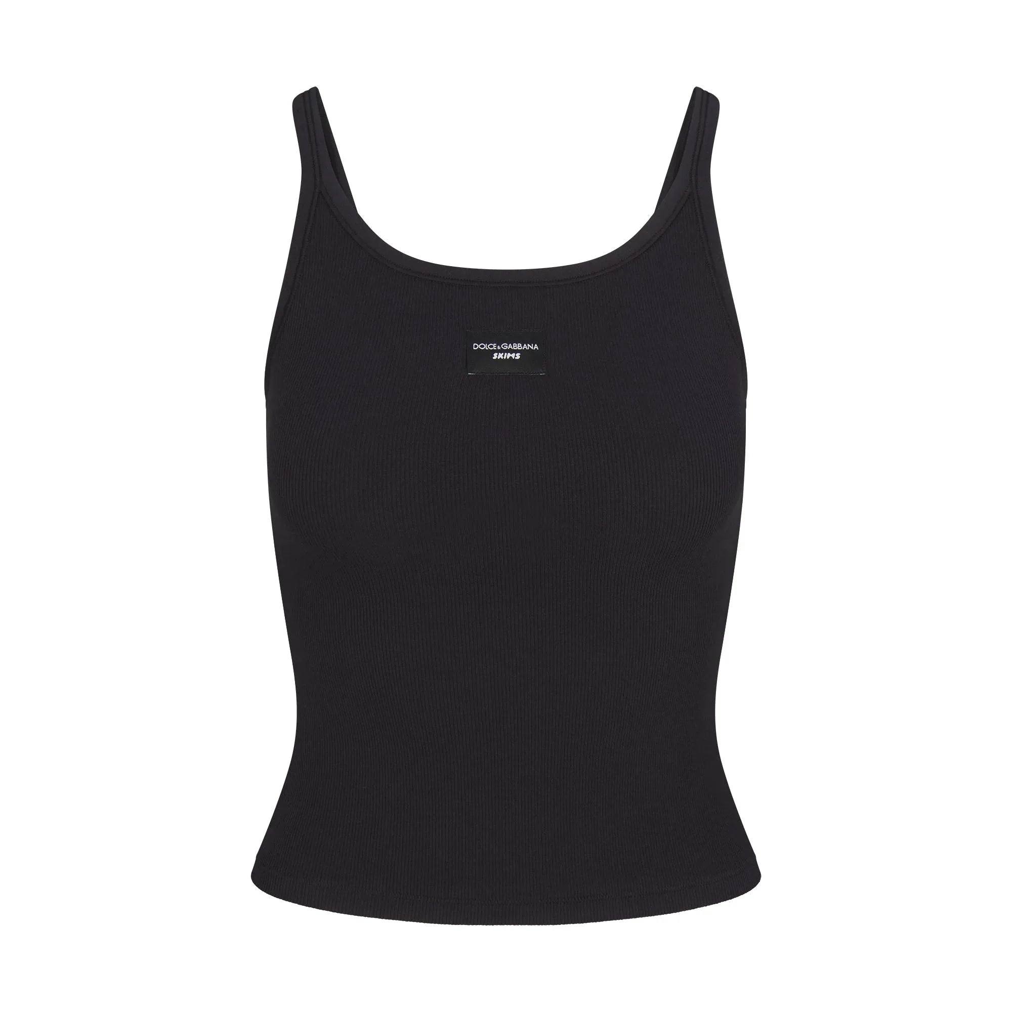 SKIMS COTTON RIB SCOOP TANK | ONYX - TİŞÖRT - My Suti