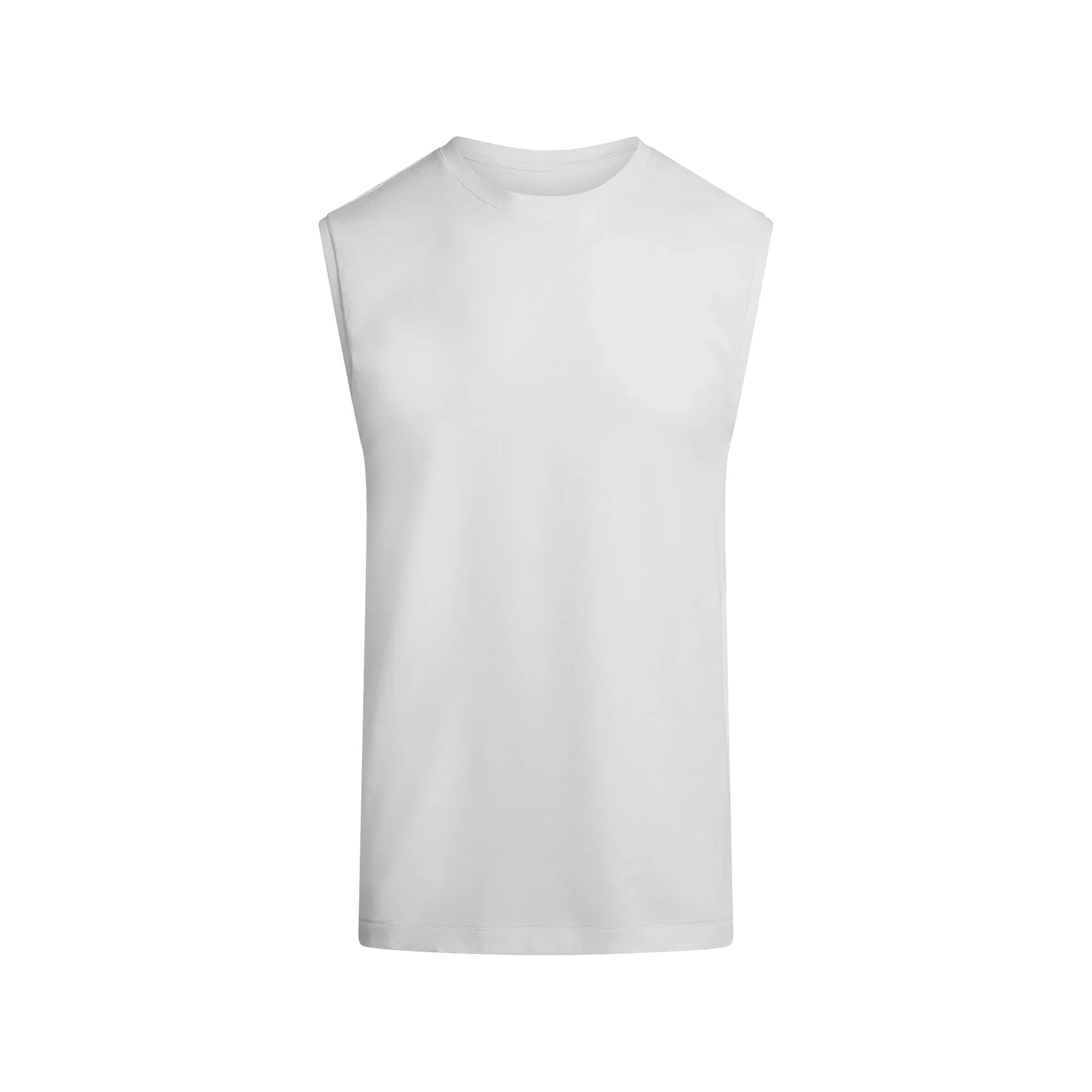 SKIMS COTTON MENS RELAXED SLEEVELESS SHIRT | CHALK - GÖMLEK - My Suti