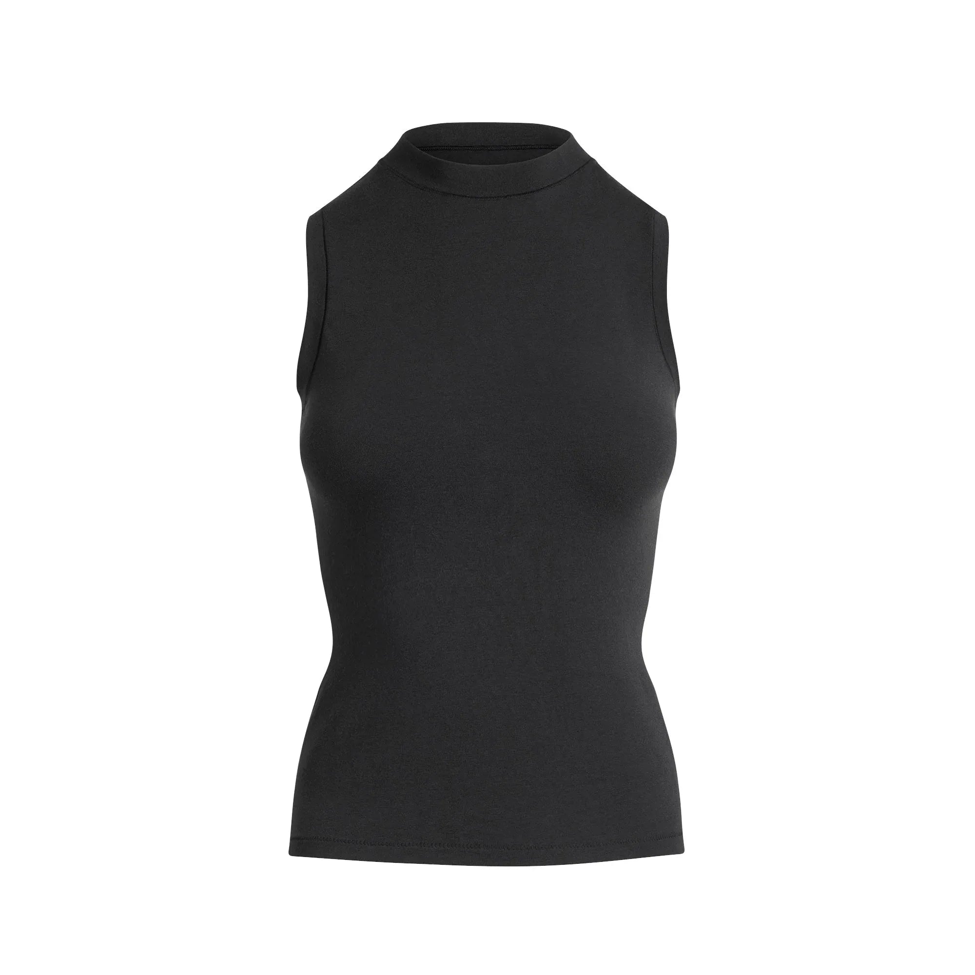 SKIMS COTTON JERSEY MOCK NECK TANK | SOOT - TİŞÖRT - My Suti